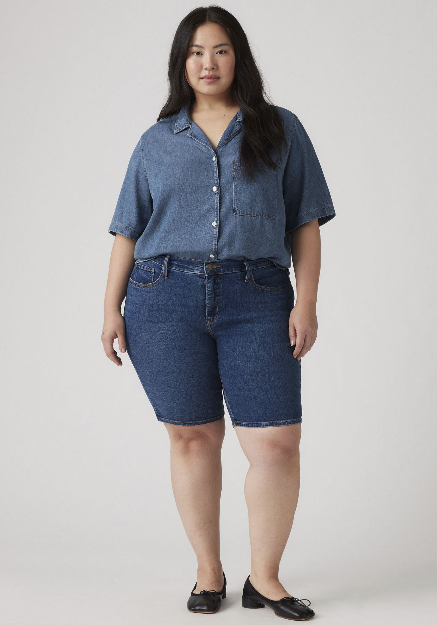 Thumbnail - Levis Plus Shorts "PL SHAPING BERMUDA DA" Sommerhose im Five-Pocket Style