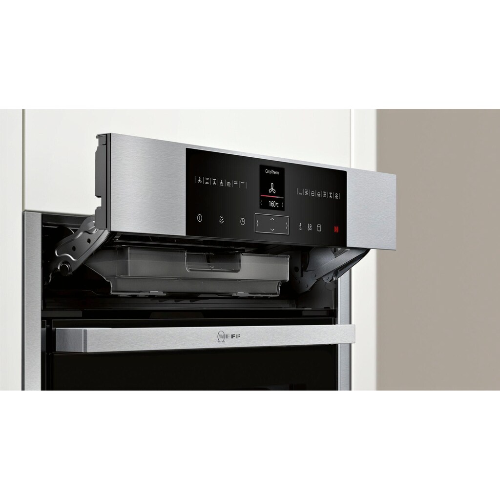 NEFF Dampfbackofen »B55VR22N0«, N 70, mit Teleskopauszug nachrüstbar, Pyrolyse-Selbstreinigung, CircoTherm®, mit Slide&Hide®