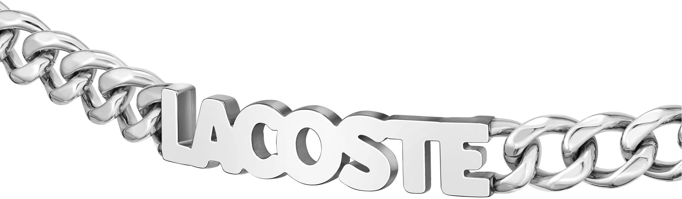 Lacoste Panzerarmband »SCRIPT, 2040476, 2040477, 2040478«, teilweise mit Emaille