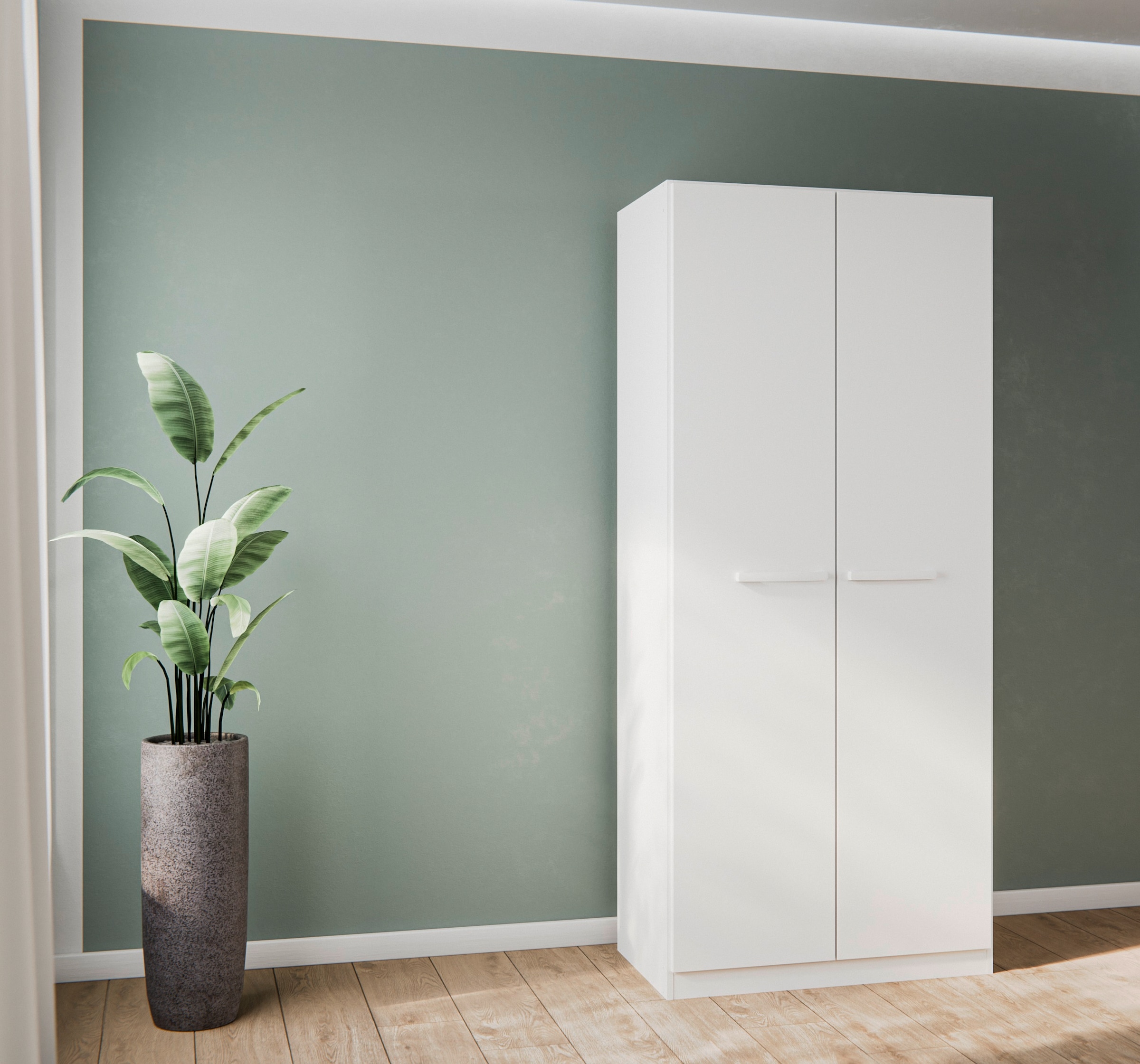 OTTO home Kleiderschrank "Mehrzweckschrank Aktenschrank Möbel Mietswohnung Schlafzimmer MODI" erhältlich in Breiten 91/136/181/226/271 cm, Höhe 210 cm, in angesagten Farbkombinationen, optional mit Spiegel MADE IN GERMANY