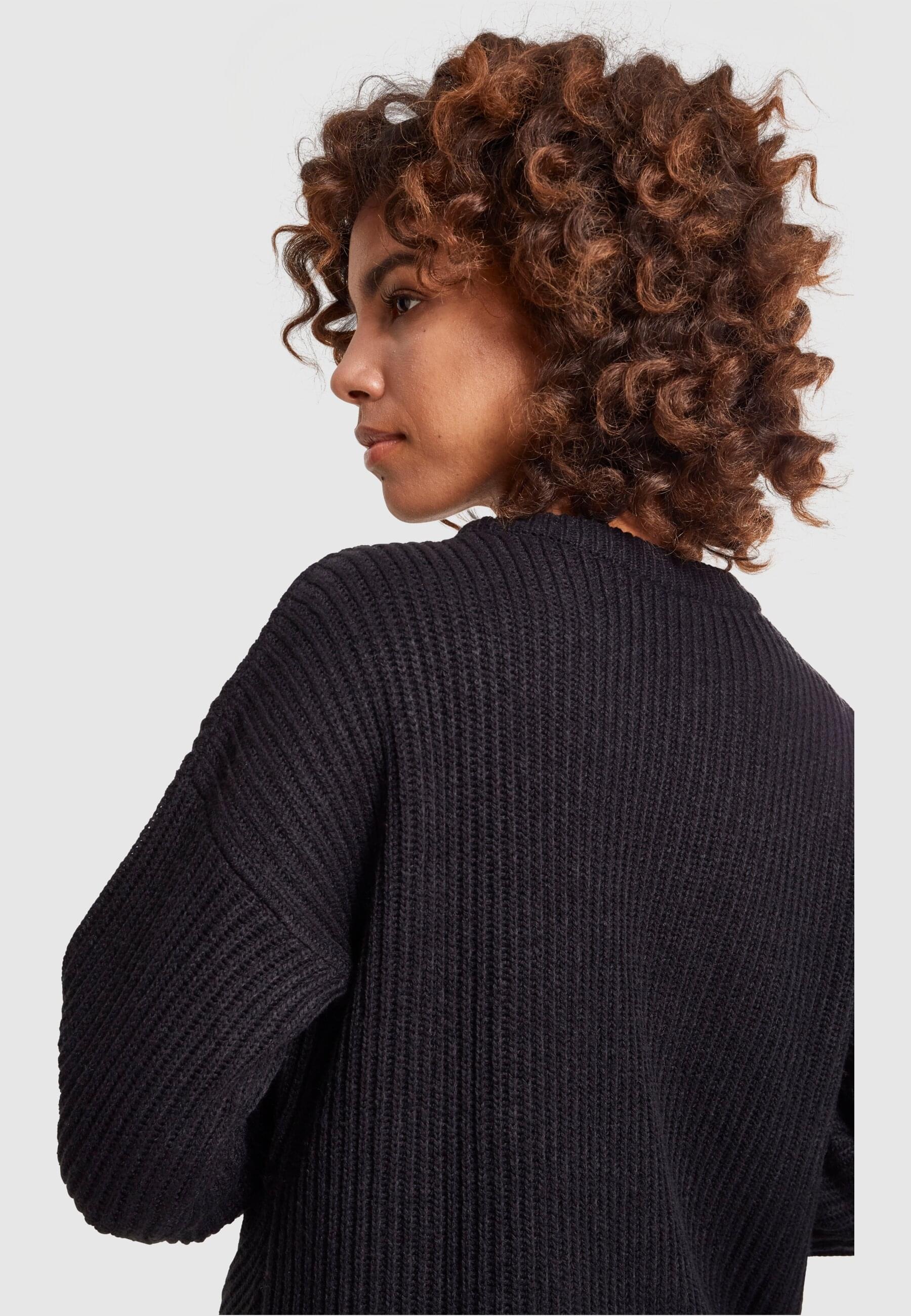 URBAN CLASSICS Rundhalspullover »Urban Classics Damen Ladies Wrapped Sweater«, (1 tlg.)