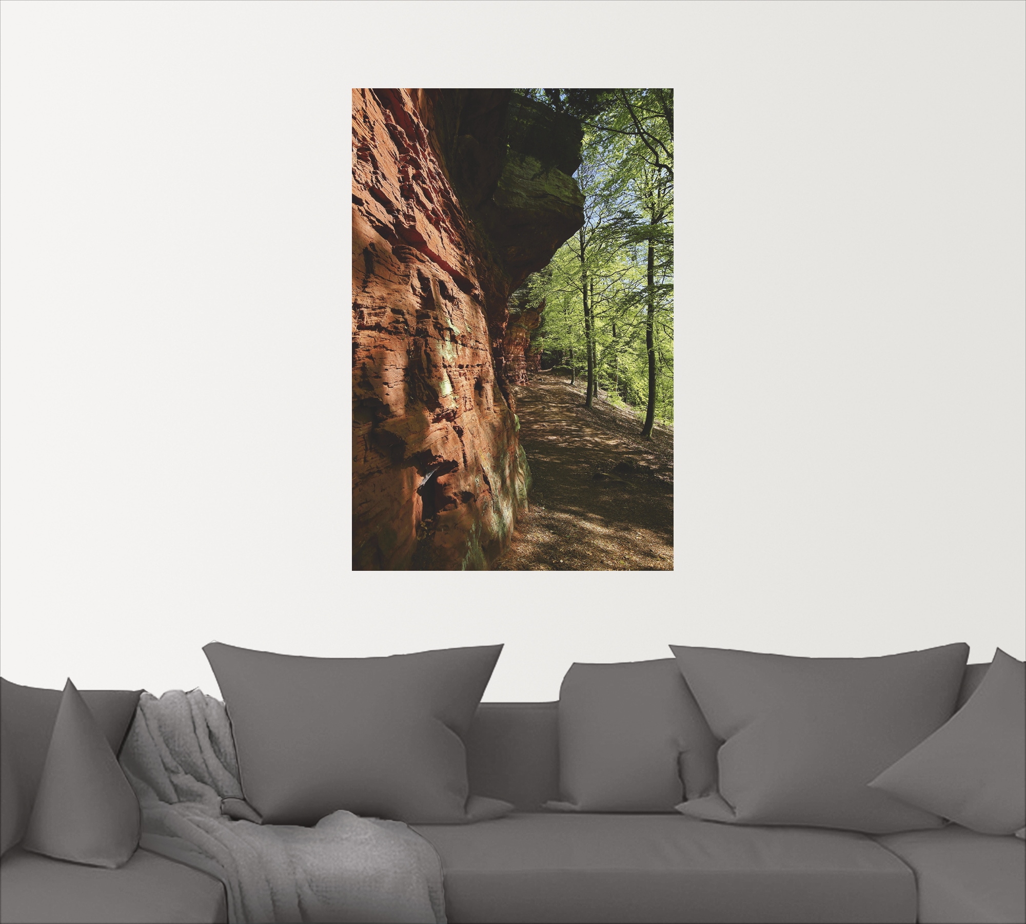 Artland Wandbild »Altschlossfelsen I«, Felsen, (1 St.), als Alubild, Leinwandbild, Wandaufkleber oder Poster in versch. Größen