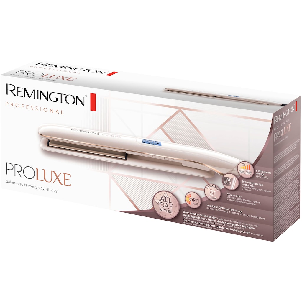 Remington Glätteisen »PROluxe, S9100, Haarglätter«, Ultimate-Glide-Keramik-Beschichtung