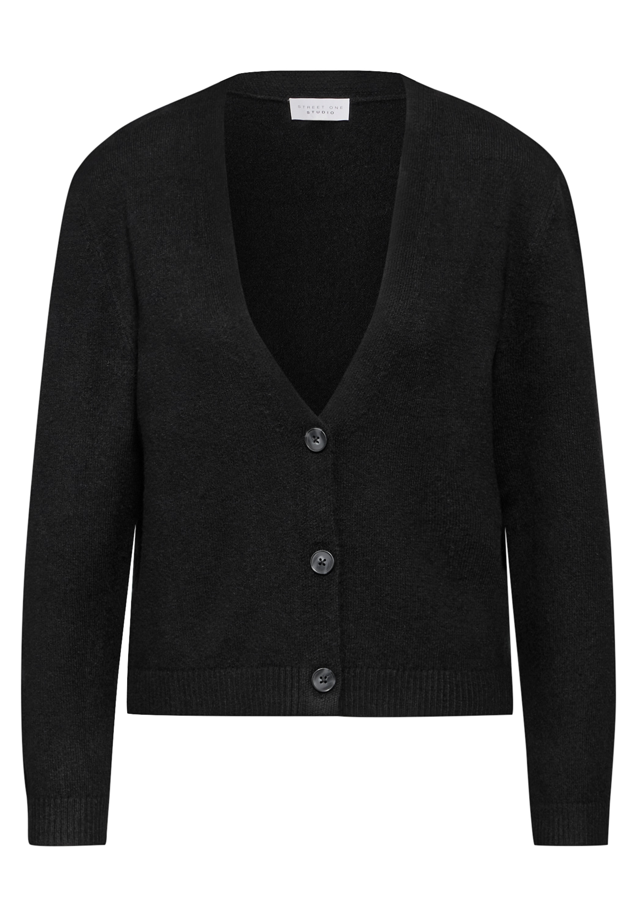 STREET ONE STUDIO Strickjacke, aus softem Materialmix