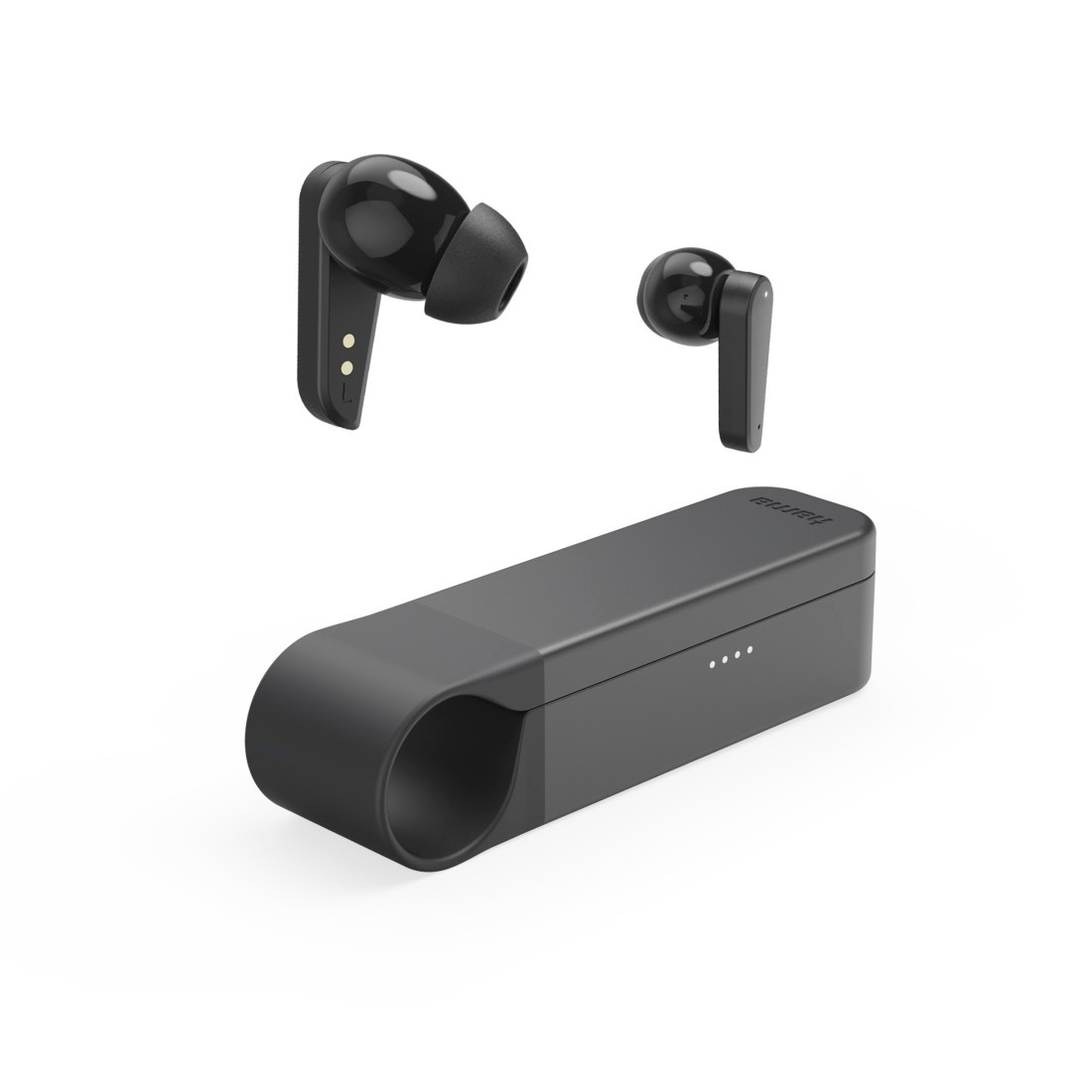 HAMA wireless In-Ear-Kopfhörer "Bluetooth Kopfhörer (TWS Wireless Headset, kabellos, In-Ear, ENC, App)", schwarz, Kopfhörer