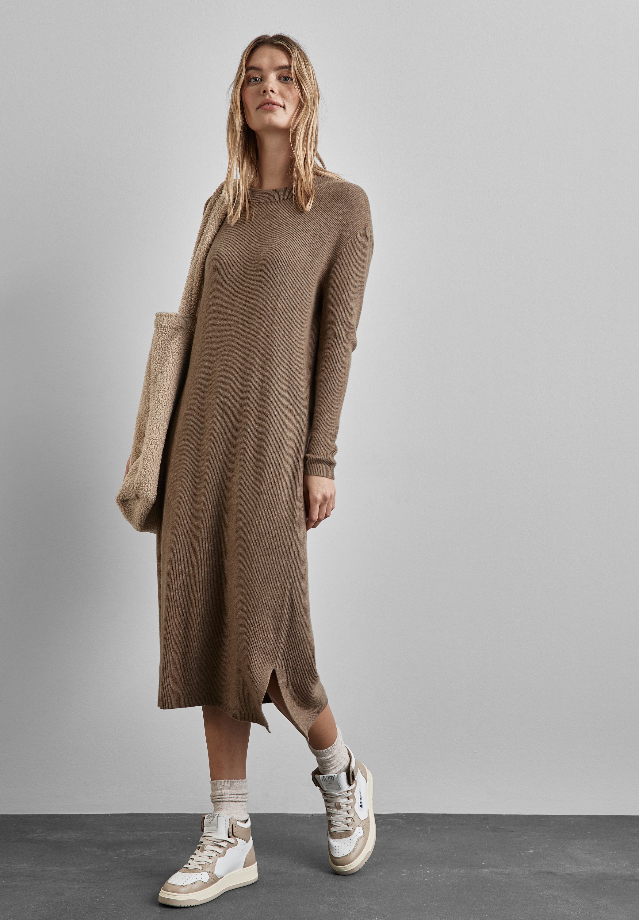 STREET ONE Strickkleid Reißverschlusstaschen soft und trageangenehm günstig online kaufen
