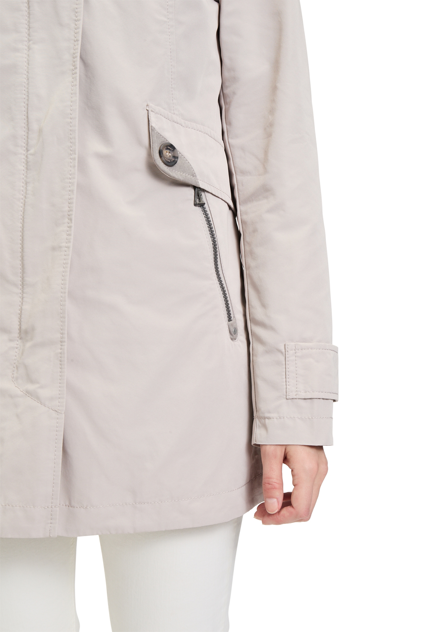 Gil Bret Outdoorjacke, ohne Kapuze, mit Rückenschlitz mit Reißverschluss