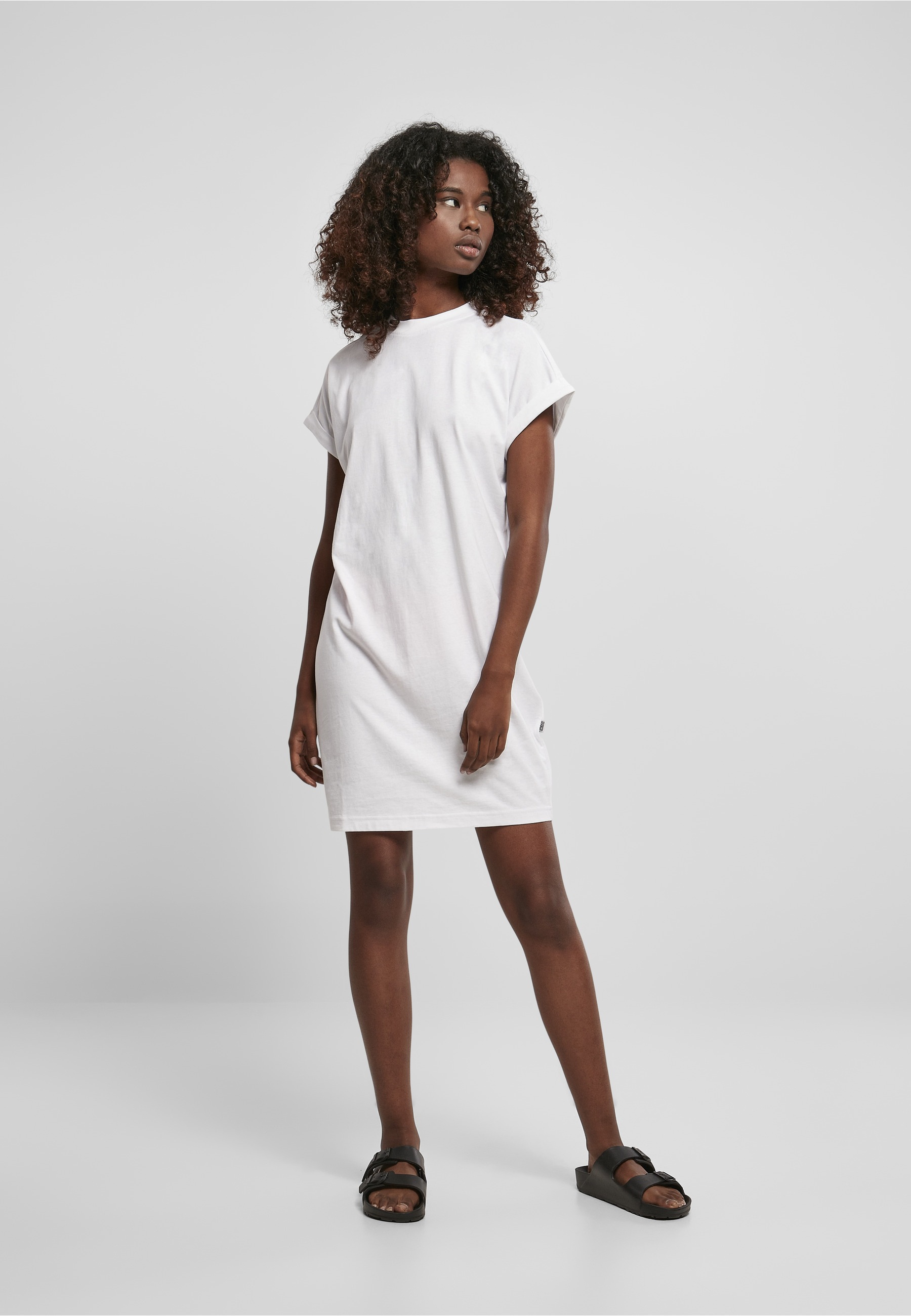 URBAN CLASSICS Shirtkleid »Urban Classics Damen Ladies Rainbow Tee Dress« 1 Stk. tlg.