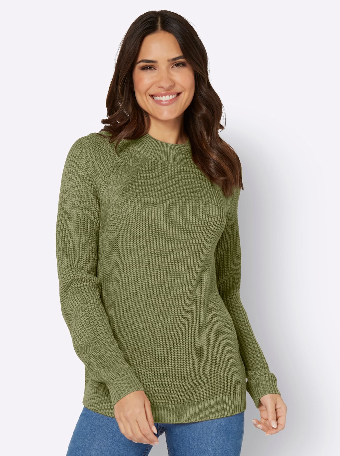 Classic Basics Stehkragenpullover »Langarm-Pullover«