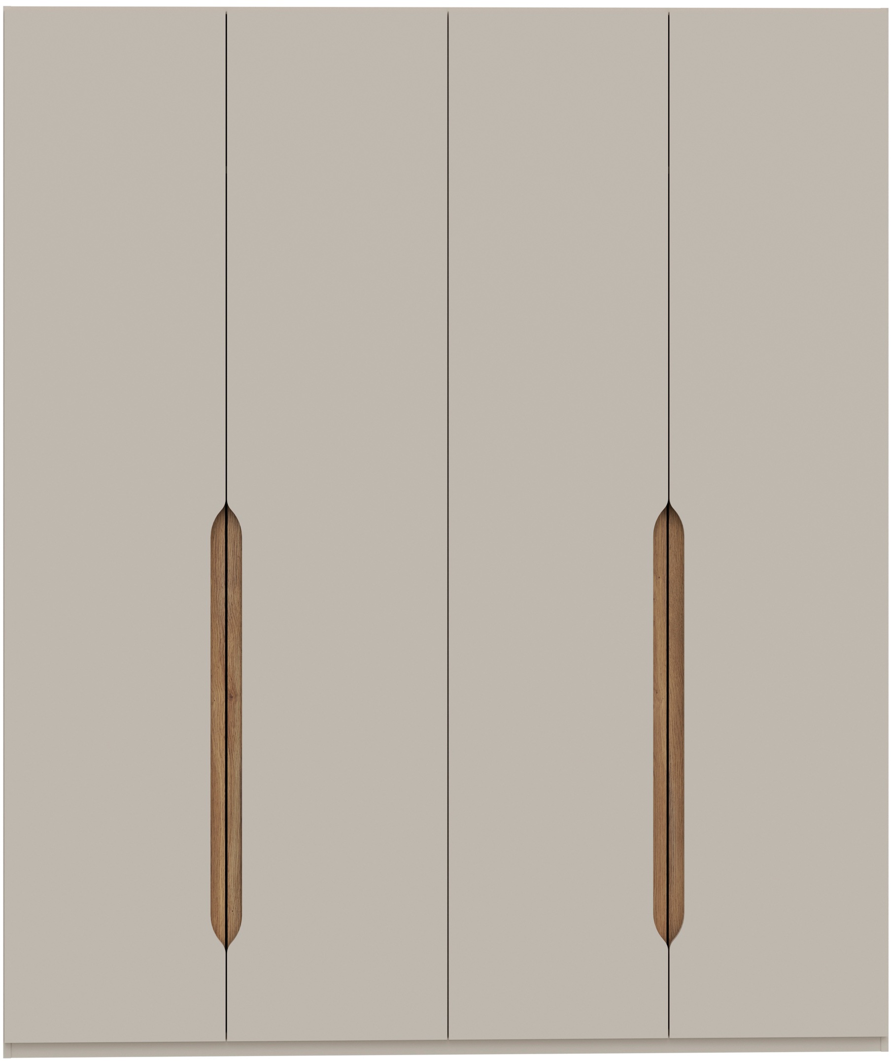 FORTE Kleiderschrank Höhe 2,10 mtr., stehende Montage, Grifflos günstig online kaufen