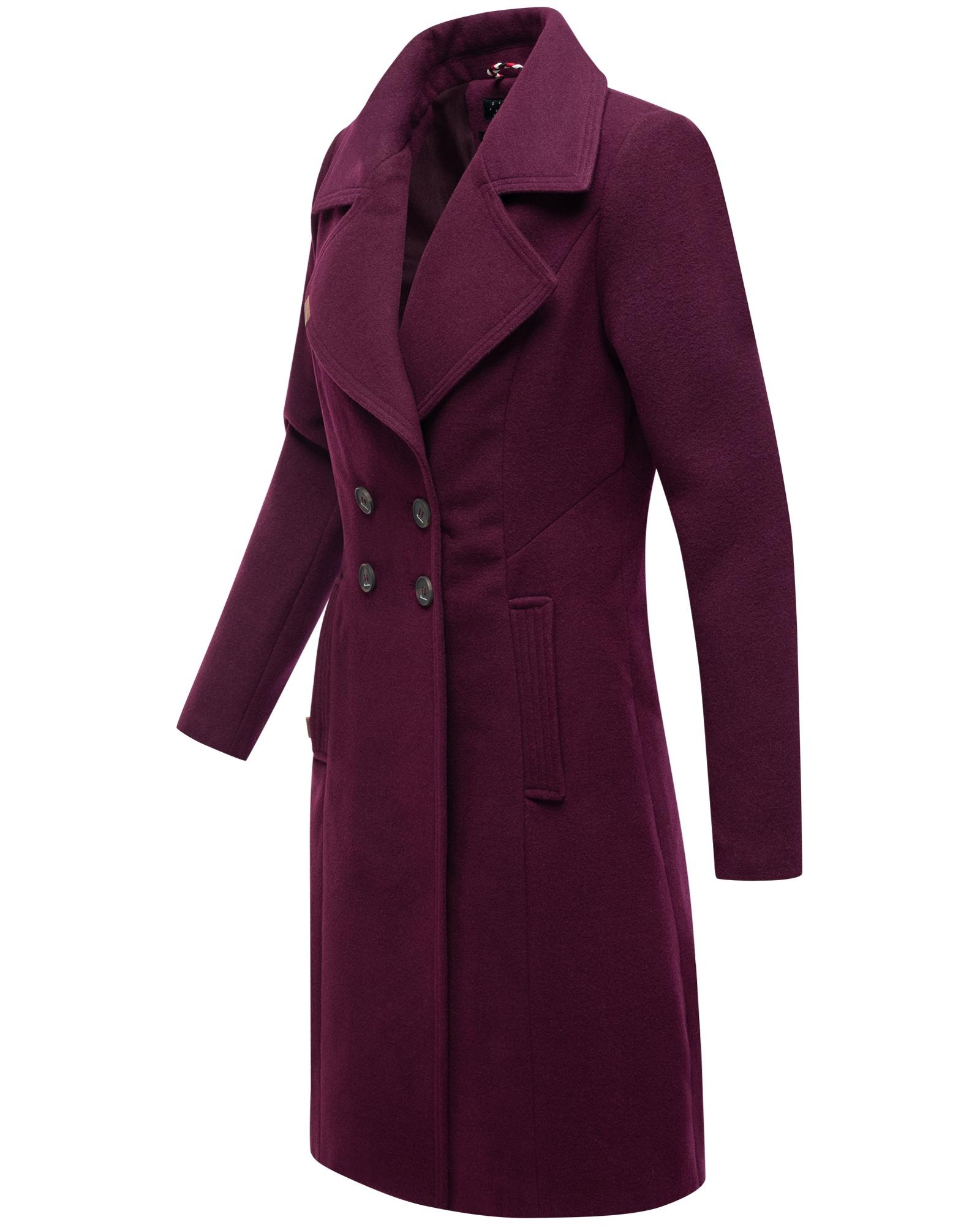 Navahoo Wintermantel "Wooly", edler Damen Trenchcoat in Wollmantel-Optik günstig online kaufen