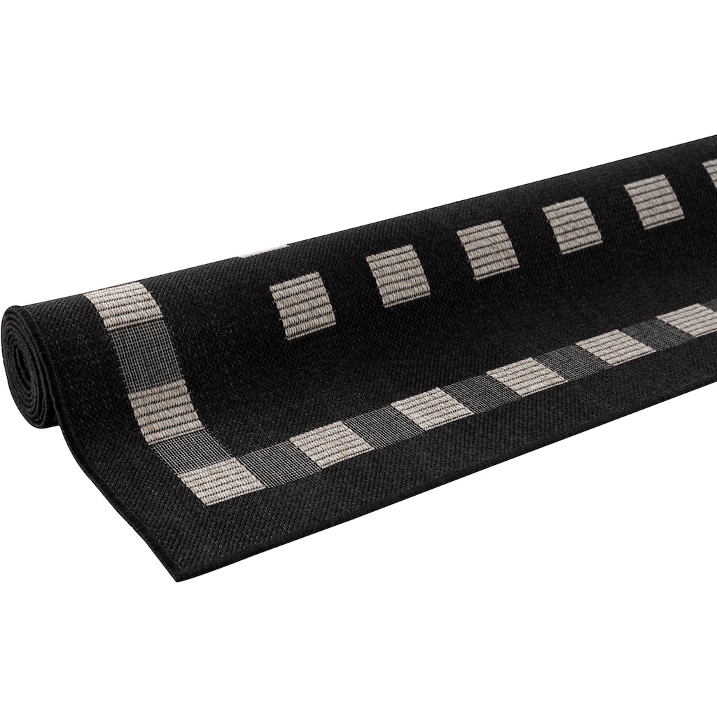 Wohnen Teppiche andas Teppich »Dalija«, rechteckig, 8 mm Höhe, In-und Outdoorgeeignet schwarz