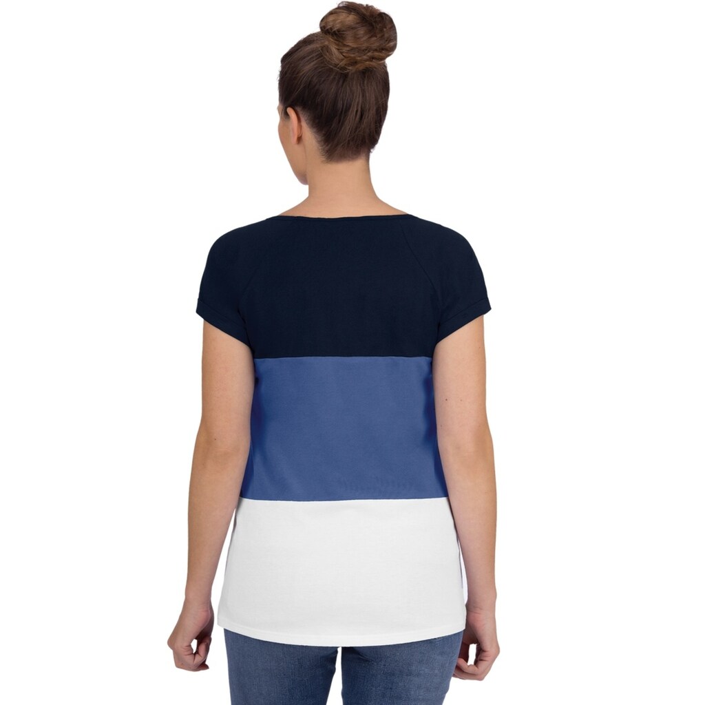 Trigema T-Shirt »TRIGEMA Dreifarbiges T-Shirt aus Baumwolle«, (1 tlg.)