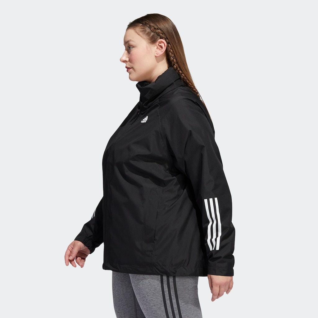 adidas Sportswear Outdoorjacke »BSC 3STREIFEN RAIN.RDY«, mit Kapuze