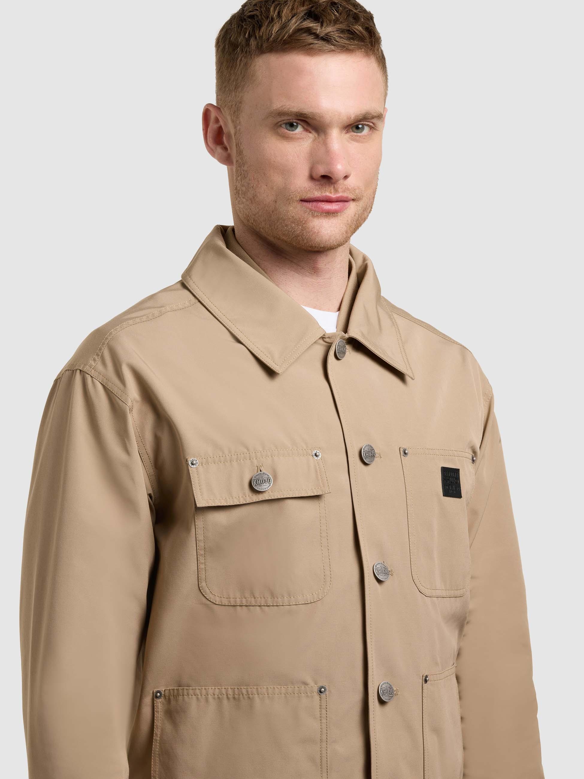 khujo Hemdjacke »Raise« Hybride Herrenjacke mit Bomberjacken-Elementen