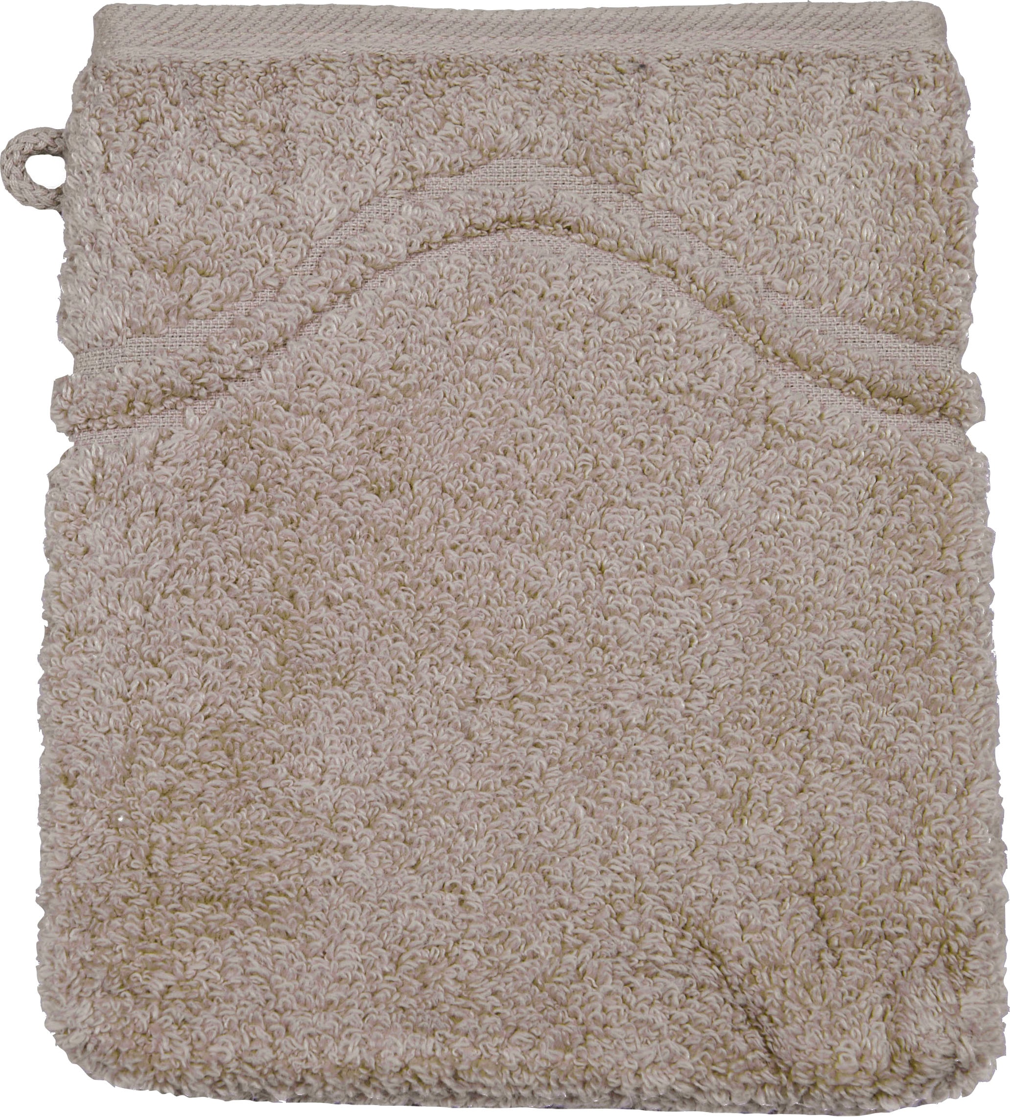 ROSS Waschhandschuh »Cashmere feeling«, (6 St.), mit Wellen-Bordüre