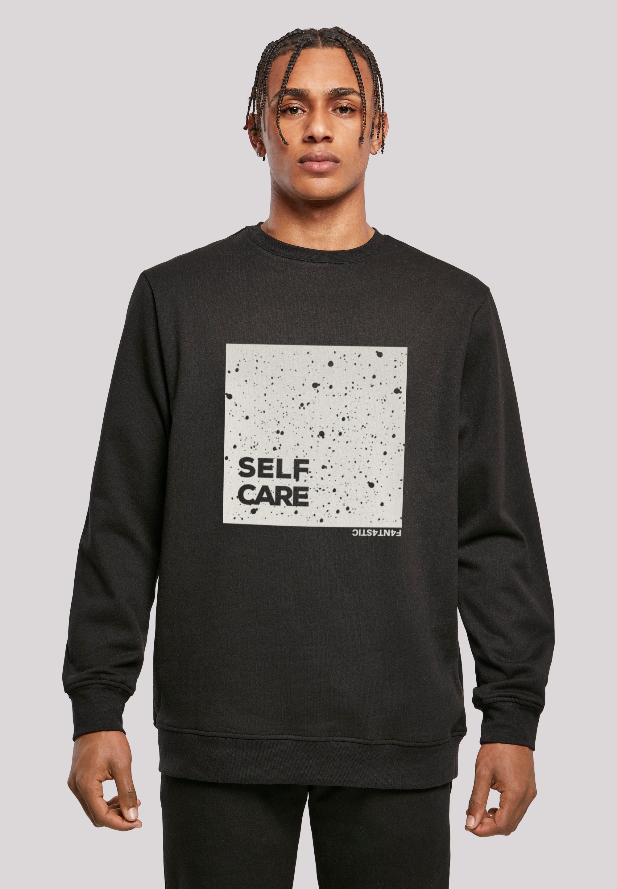 F4NT4STIC Kapuzenpullover "SELF CARE CREWNECK", Print