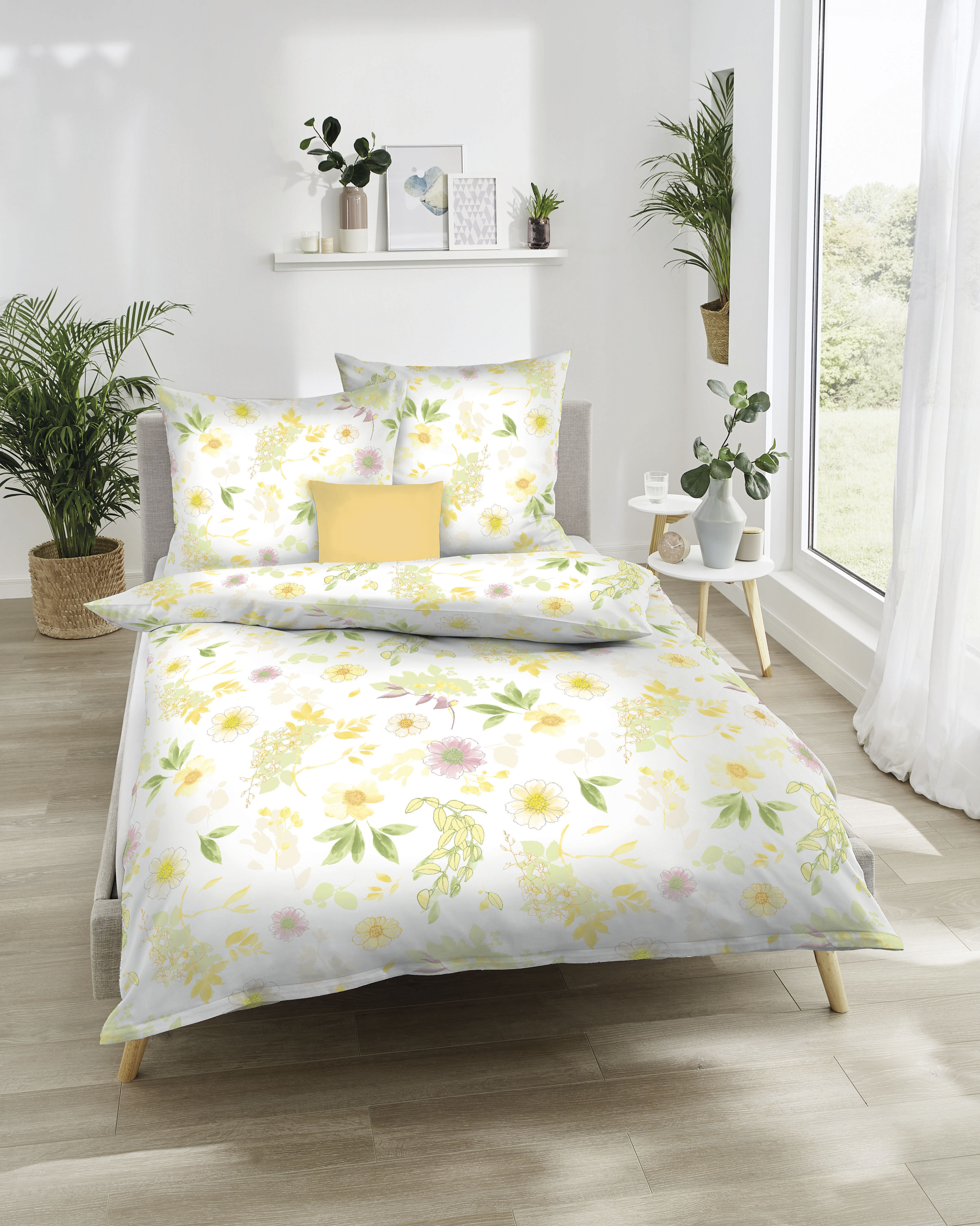 Kaeppel Bettwäsche "Bianca" 2 Stk. Mit Blumenmuster
