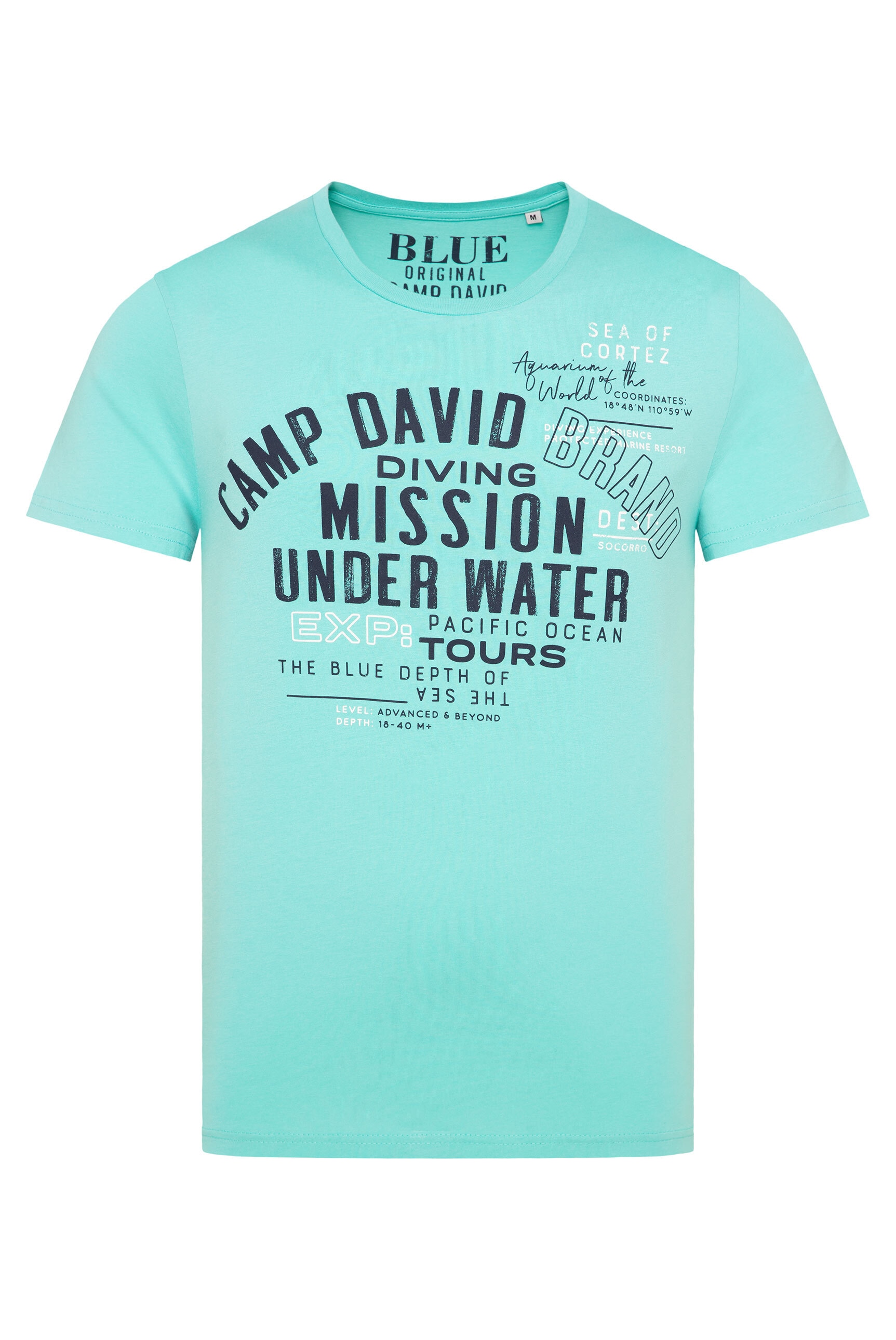 CAMP DAVID Rundhalsshirt, aus Baumwolle