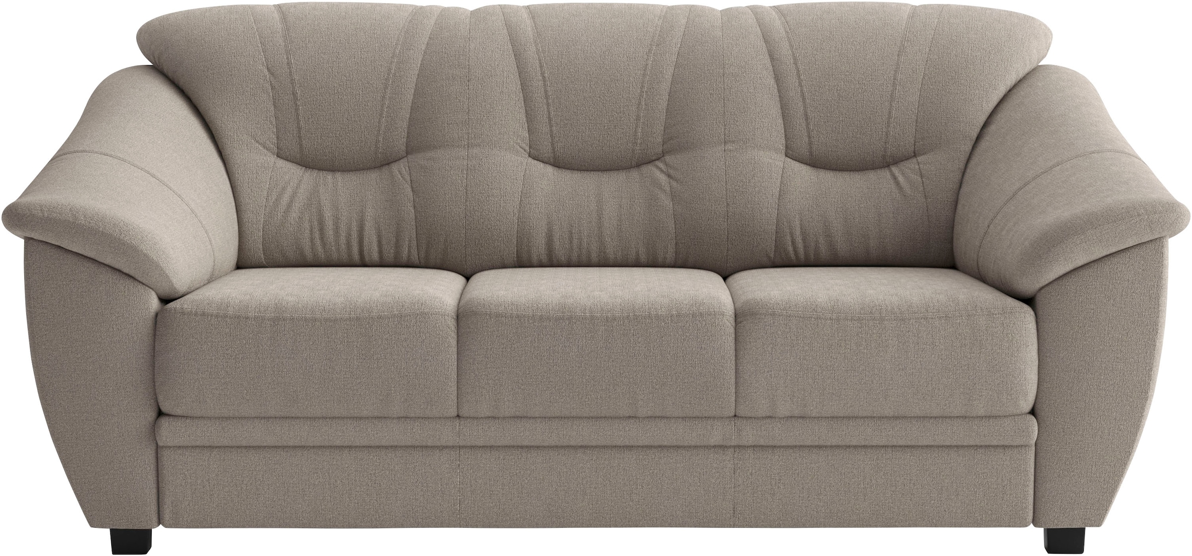 sit&more 3-Sitzer "Savona, B: 198 cm, Federkern, Komfortsitzhöhe 46 cm" optional Schlaffunktion, Liegefläche 190x137cm, Stoff- & Lederauswahl