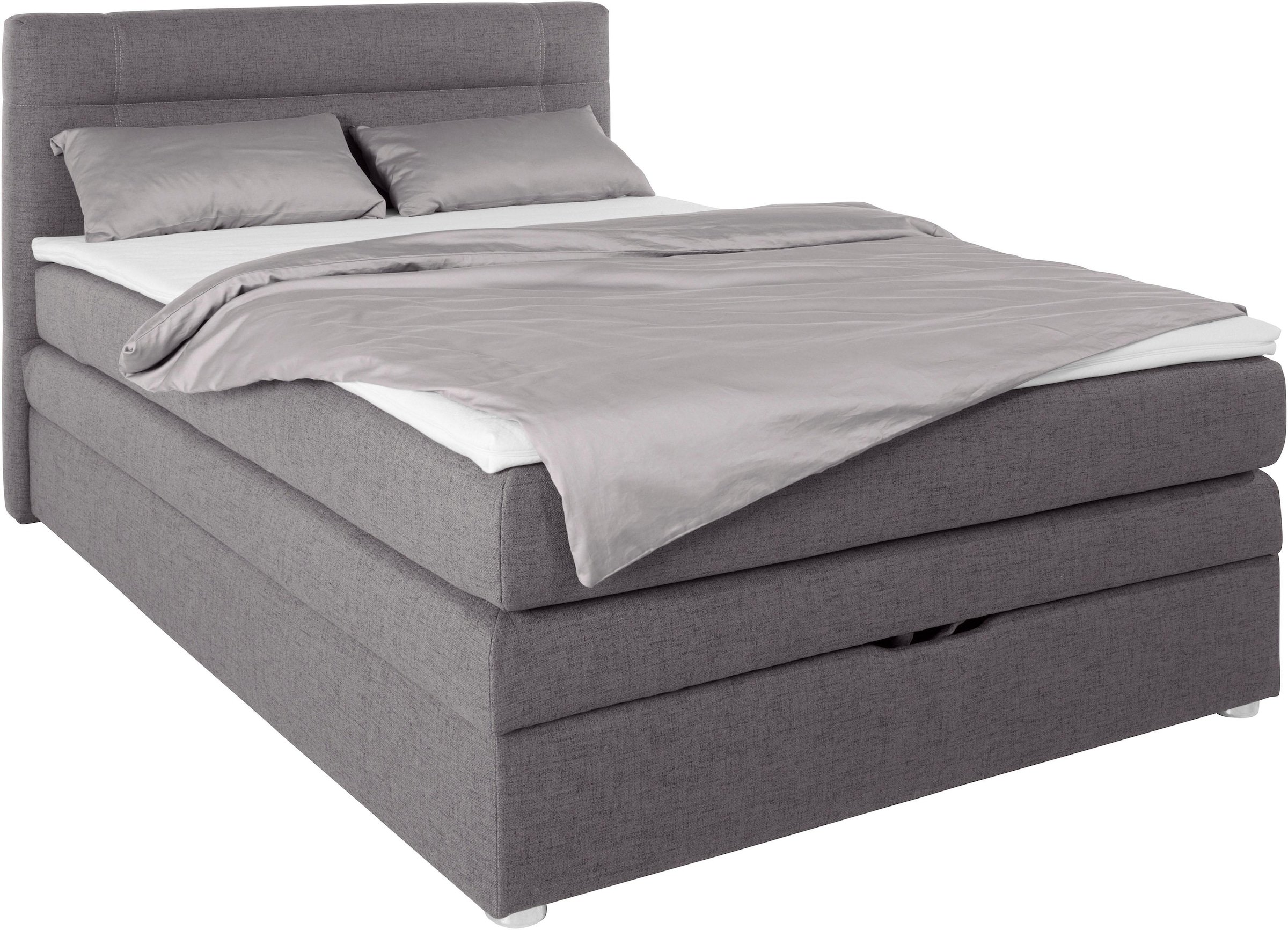 Jockenhöfer Gruppe Boxspringbett »Carmen«, mit Bettkasten und Topper, erhältlich in 120 & 140cm Breite
