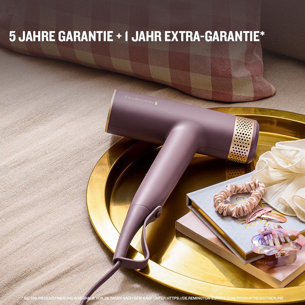 Remington Haartrockner »AIRviveDigital Haartrockner (EC8930)« 1.600 W 2 Aufsätze Digital Motor, Ionic Air, Anti-Frizz, 12 Heiz-&Geschwindigkeitsstufen