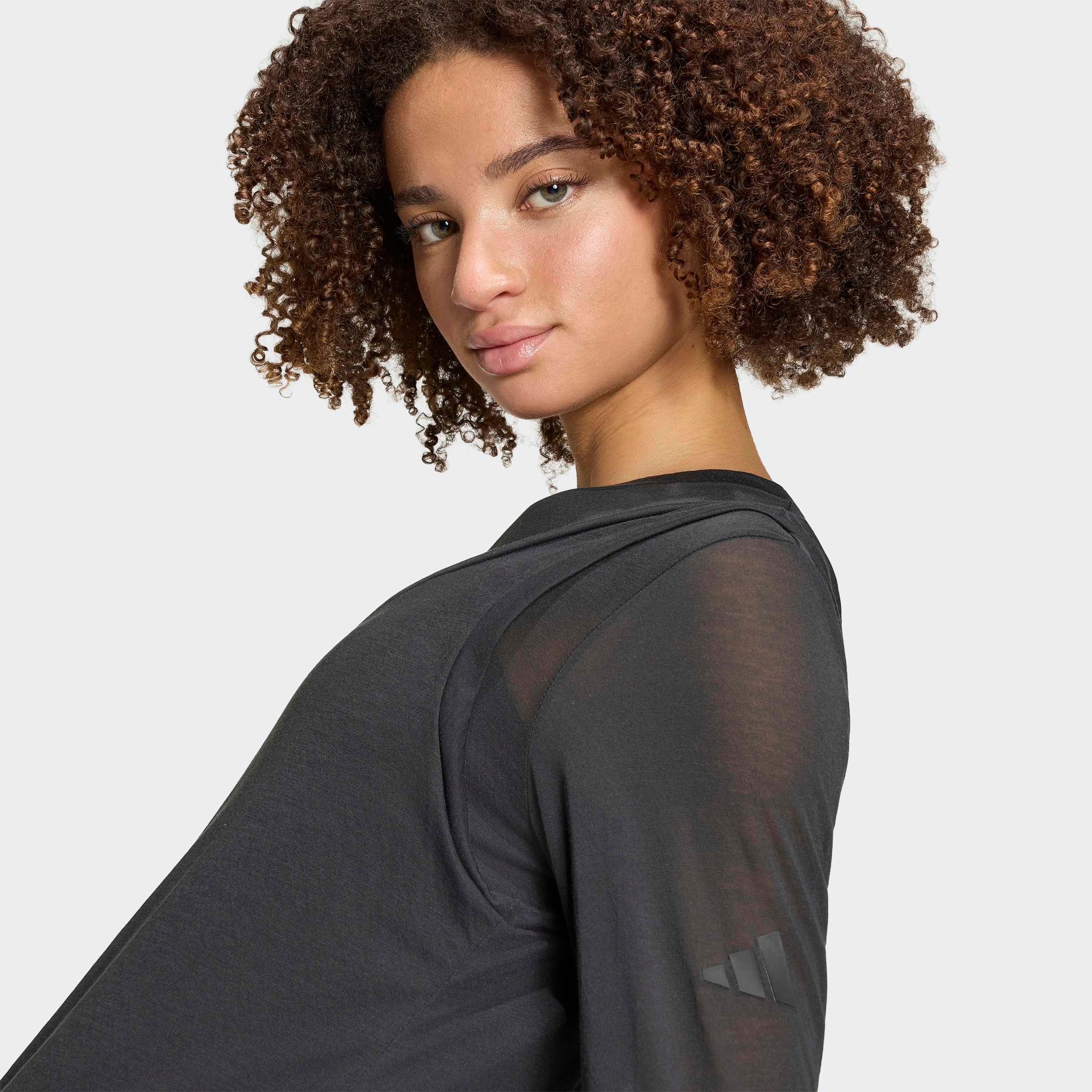 adidas Sportswear Langarmshirt »SOFT LUX LONGSLEEVE, TRANSPARENT«