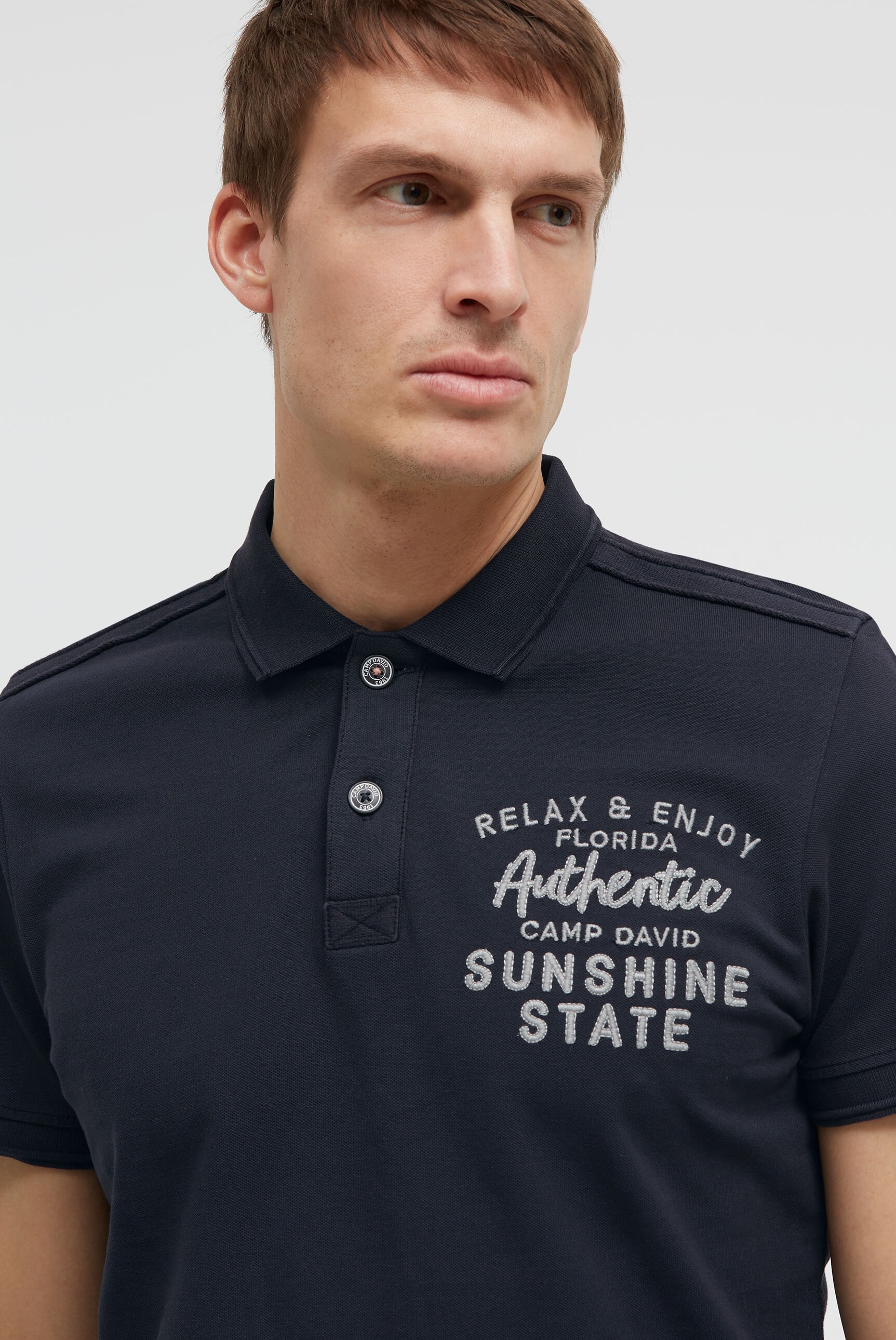 CAMP DAVID Poloshirt aus Baumwolle