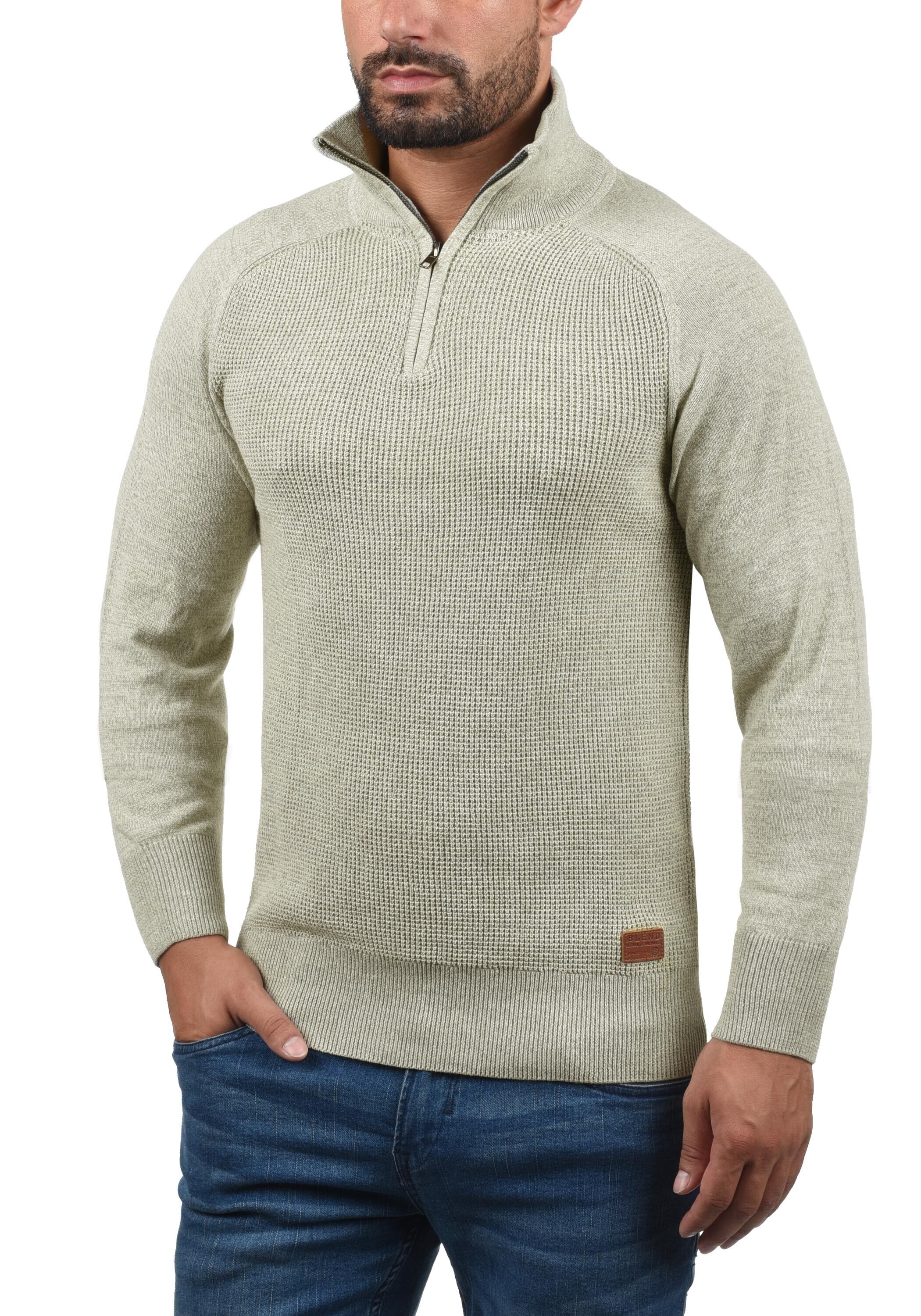 Blend Troyer "BHGrandolf", Grobstrick-Troyer mit Stehkragen günstig online kaufen