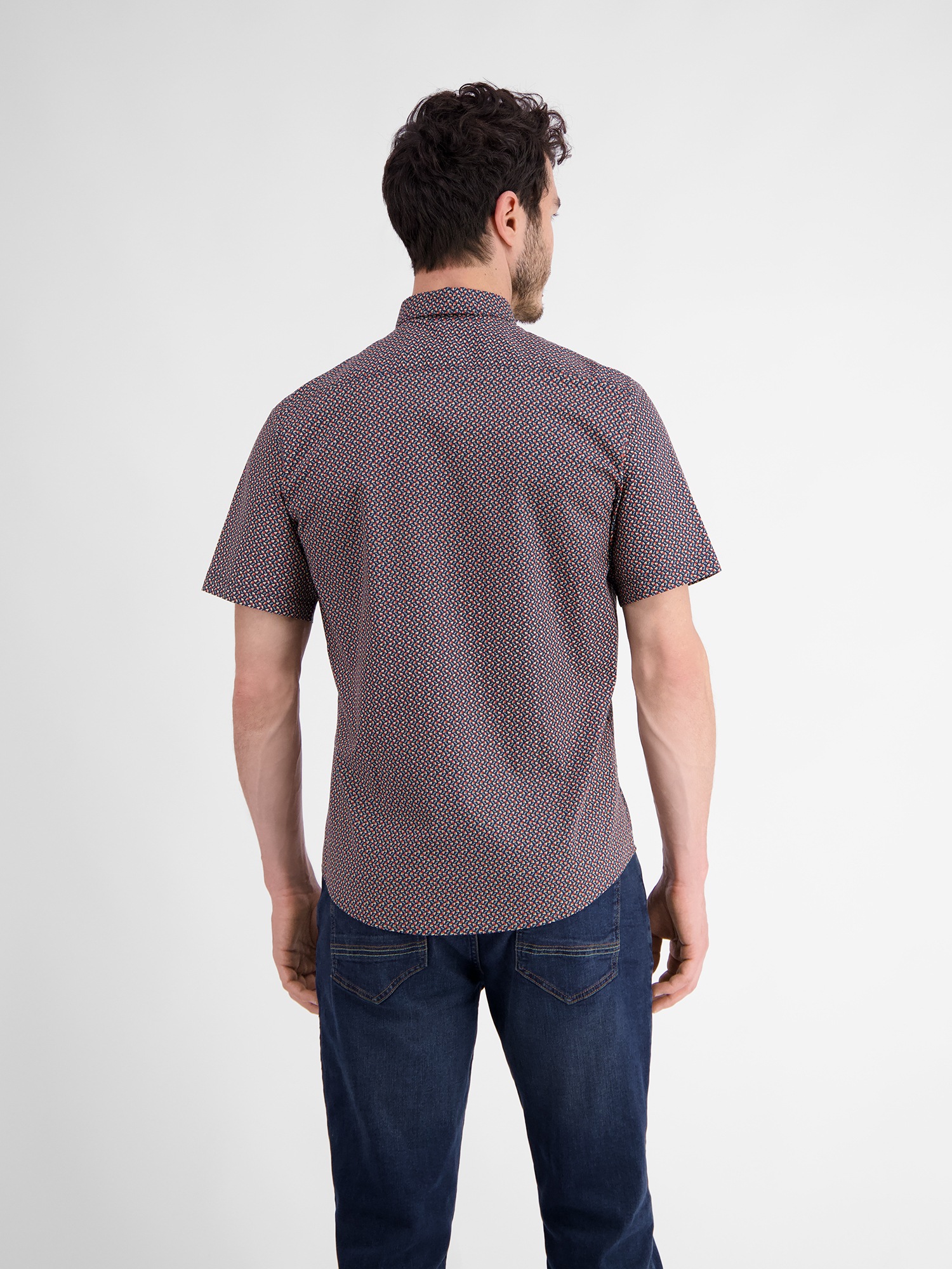 LERROS Kurzarmhemd "Halbarmhemd mit Geometrischem-Print" günstig online kaufen