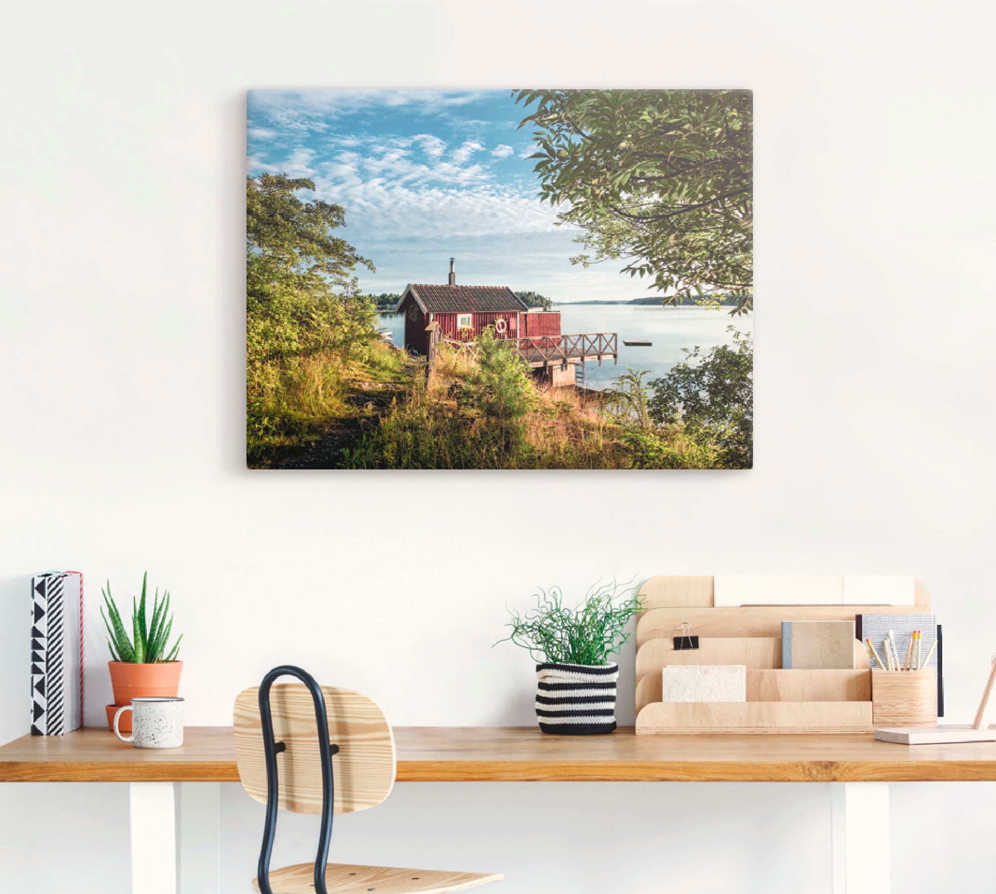 Artland Leinwandbild "Schärengarten schwedischen Küste I" Gewässer 1 Stk. t günstig online kaufen