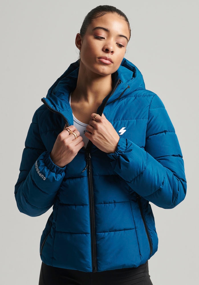 Superdry Steppjacke »HOODED SPIRIT SPORTS PUFFER«, mit Kapuze, aus  wasserabweisendem Material für kaufen | BAUR