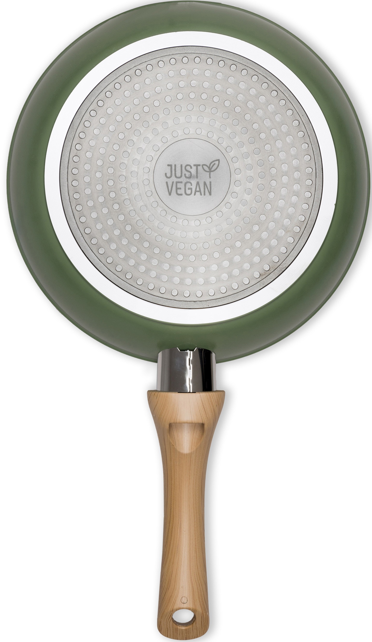 JUST VEGAN Bratpfanne »CeraVegan«, Aluminium, (1 tlg.), Pflanzliche Keramikbeschichtung, Induktion