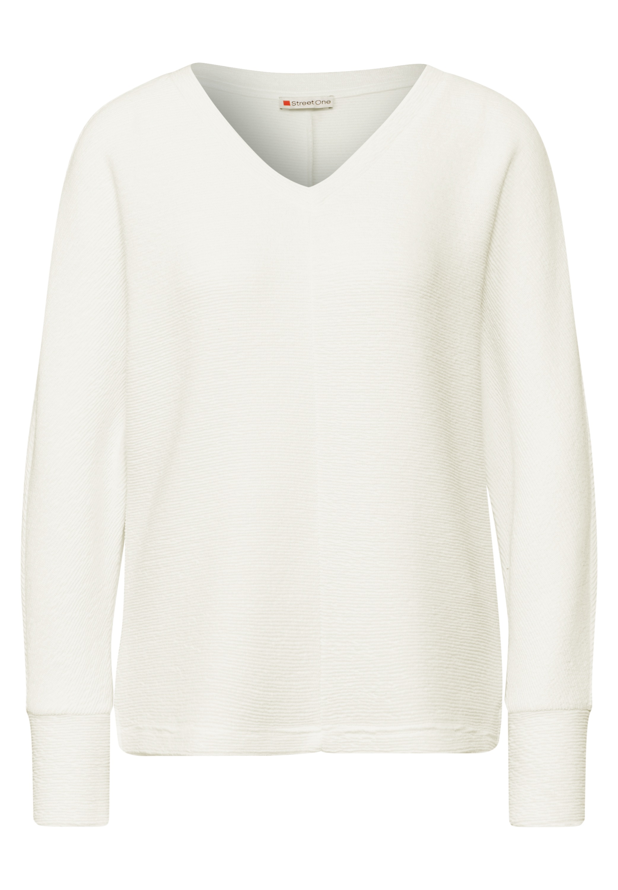 STREET ONE Langarmshirt, mit V-Ausschnitt