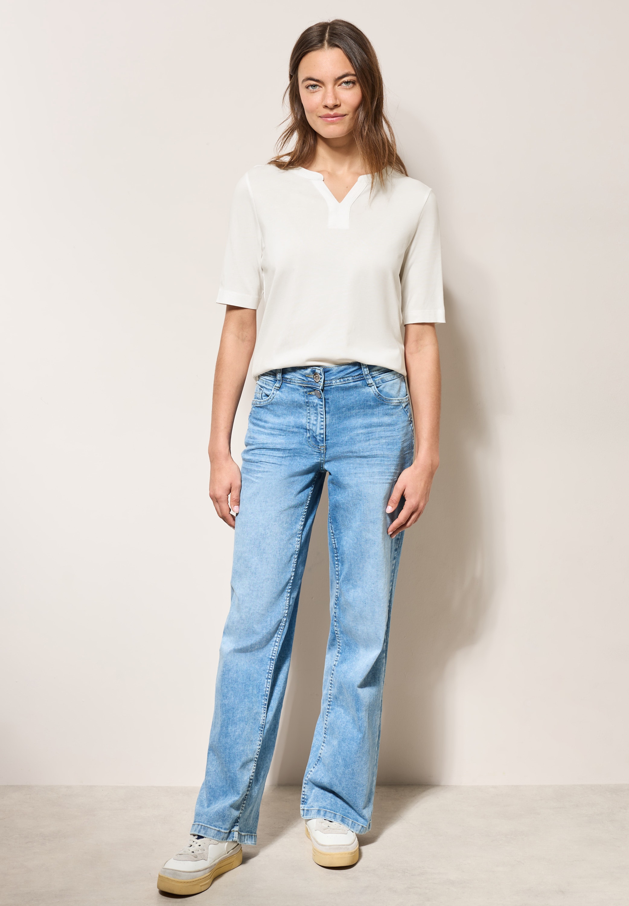 Cecil T-Shirt, im soften Baumwoll-Mix