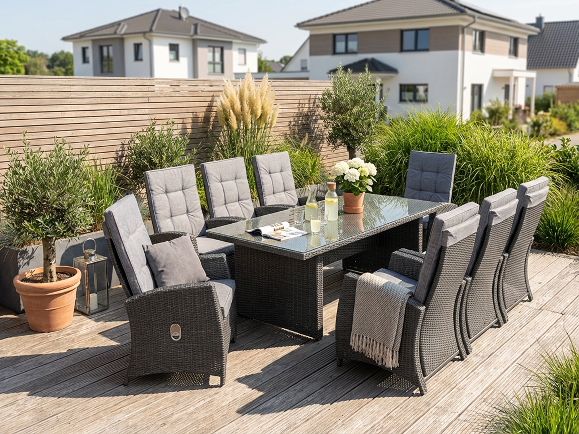 KONIFERA Garten-Essgruppe ""New Paris"" Set, 8 Sessel, Rückenlehne verstell günstig online kaufen