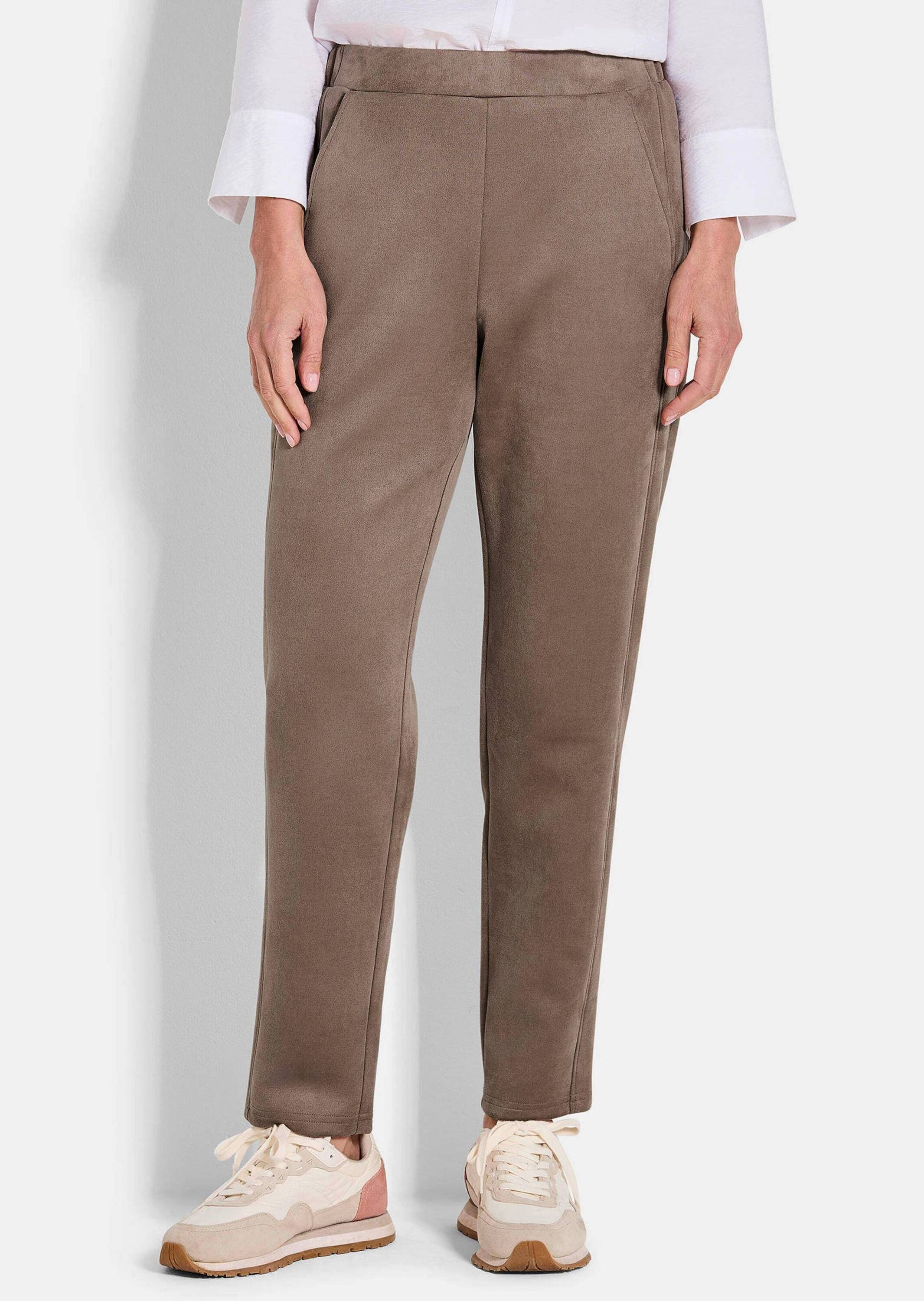 Thumbnail - GOLDNER Chinohose "Kurzgröße Hose LOUISA in Veloursleder-Optik"