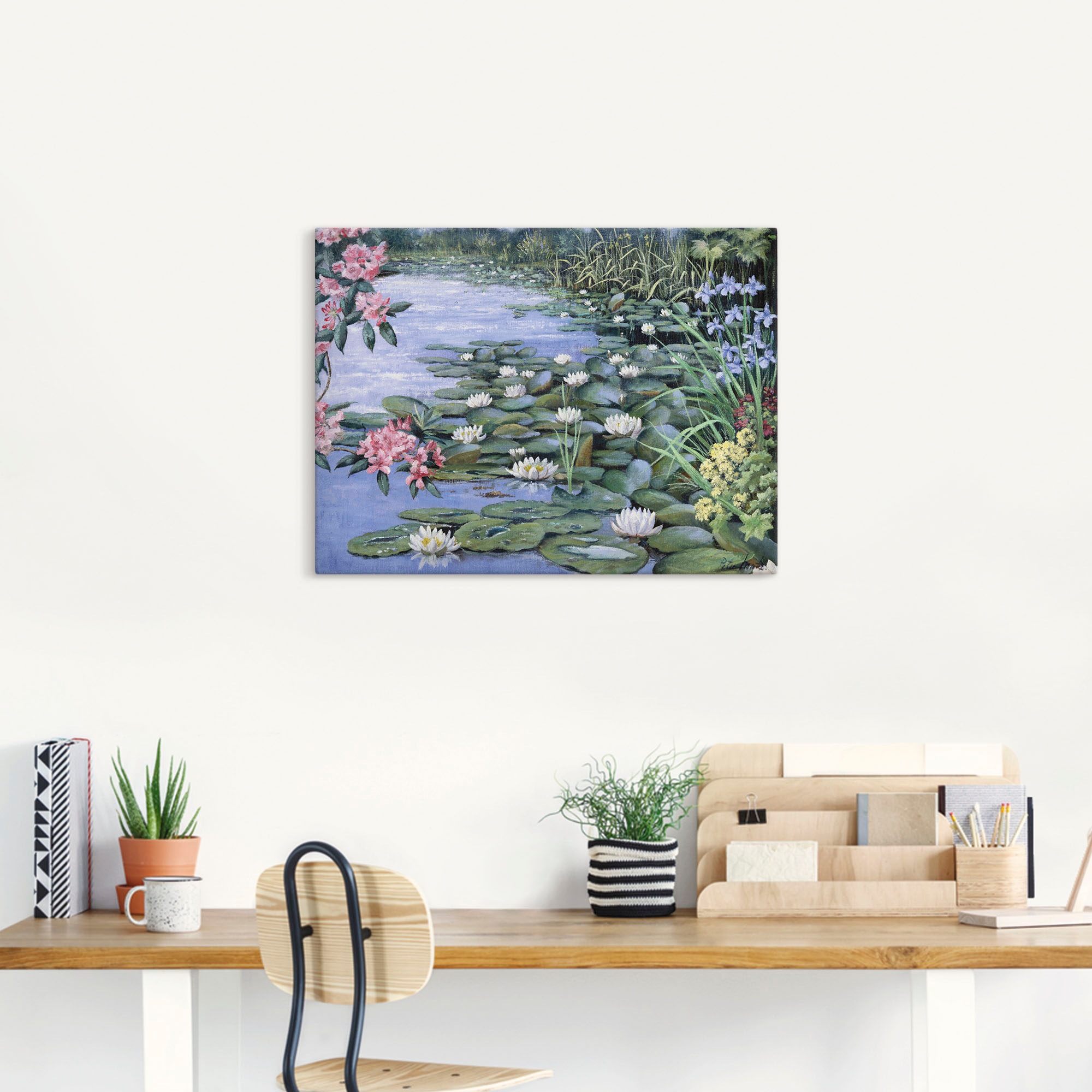 Artland Leinwandbild "Der See" Gewässer 1 Stk. tlg. auf Holzrahmen gespannt günstig online kaufen