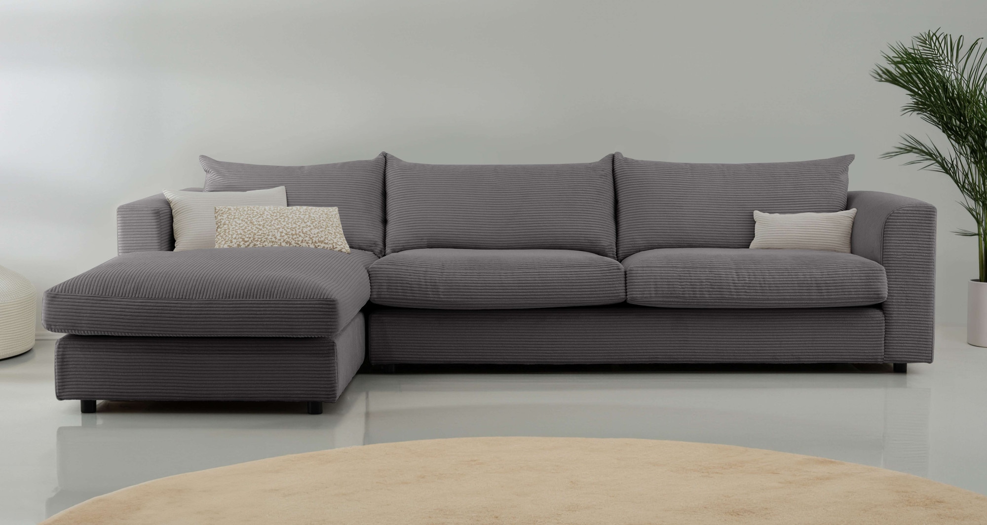 LeGer Home by Lena Gercke Ecksofa "Avelina" Breite 297 cm, in Cord- und Che günstig online kaufen