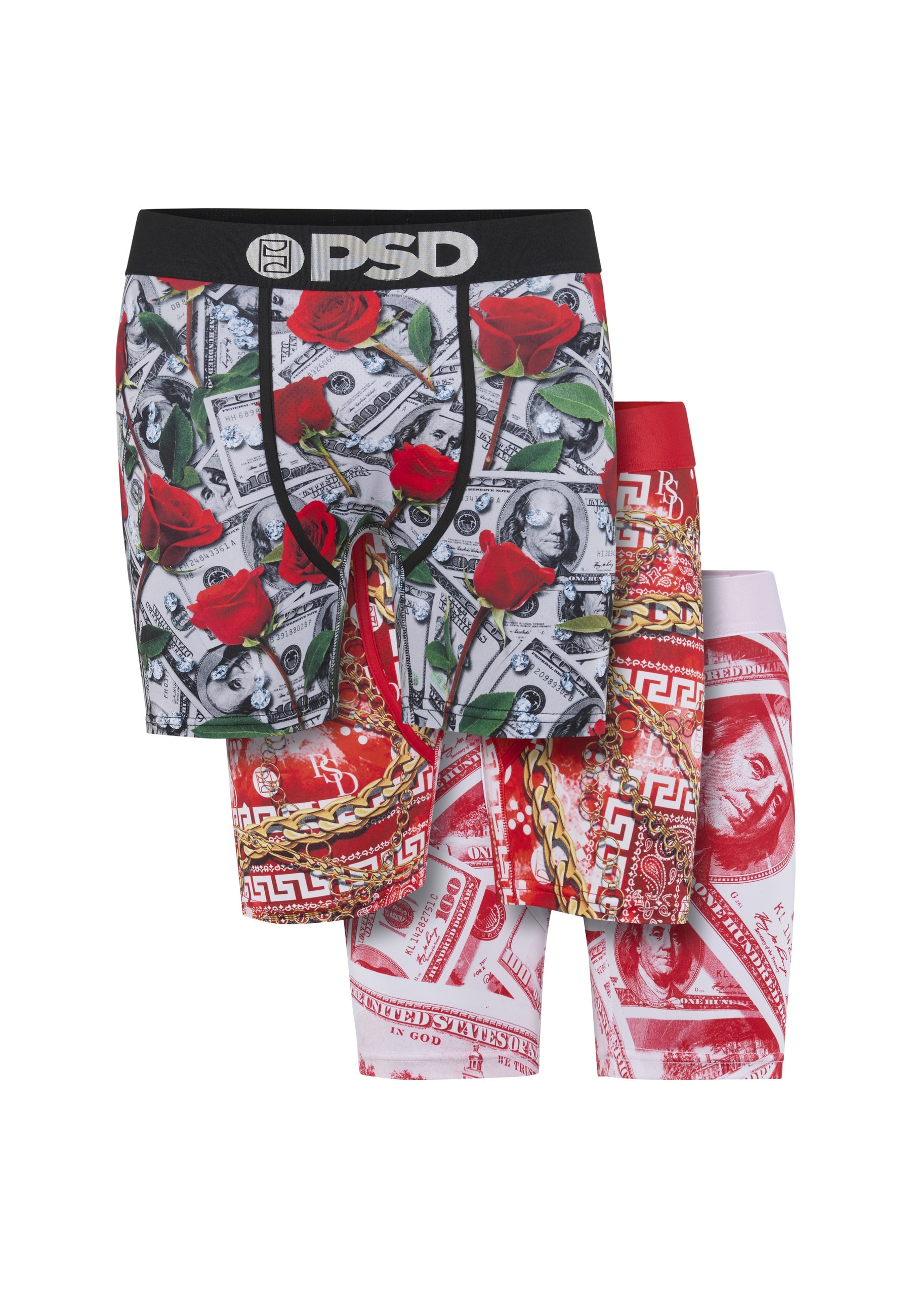 PSD Boxershorts "PSD RED LUXURY 5I 3PK" 1 Stk.