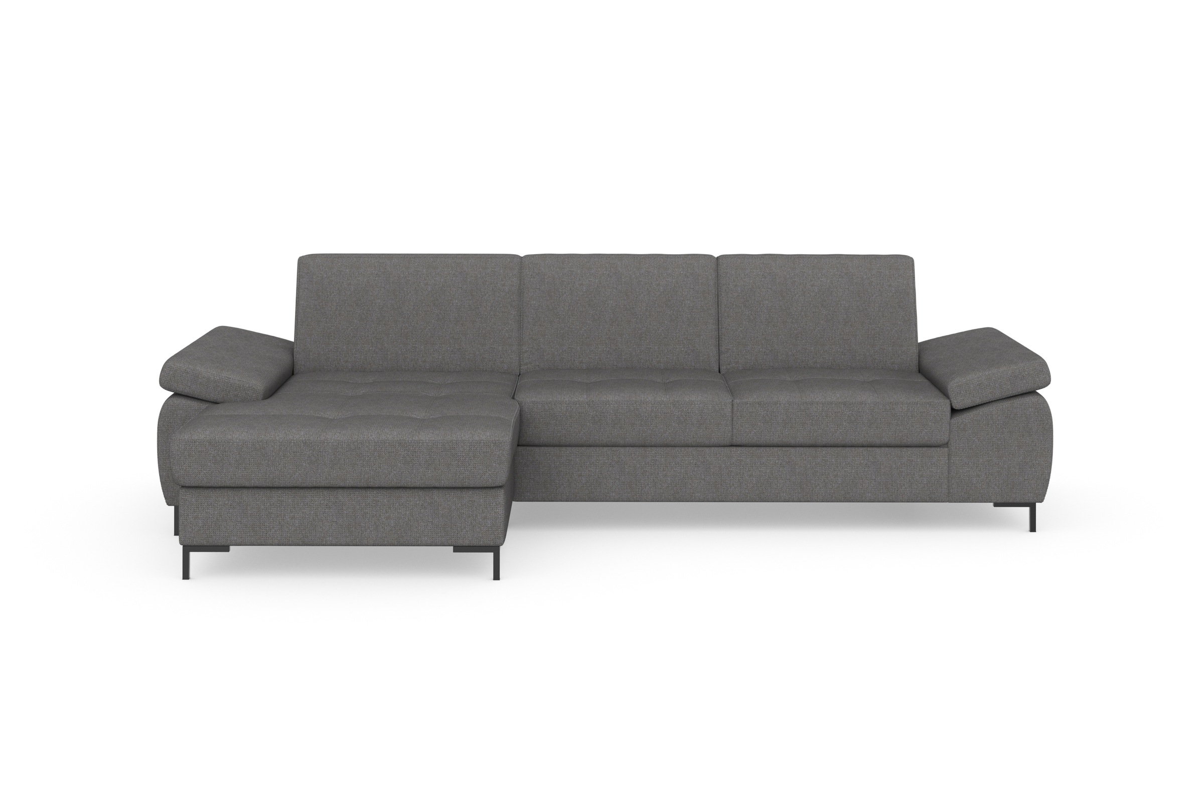 DOMO collection Ecksofa »Capelo L-Form«, mit Armteilverstellung, wahlweise mit Bettfunktion, Federkern