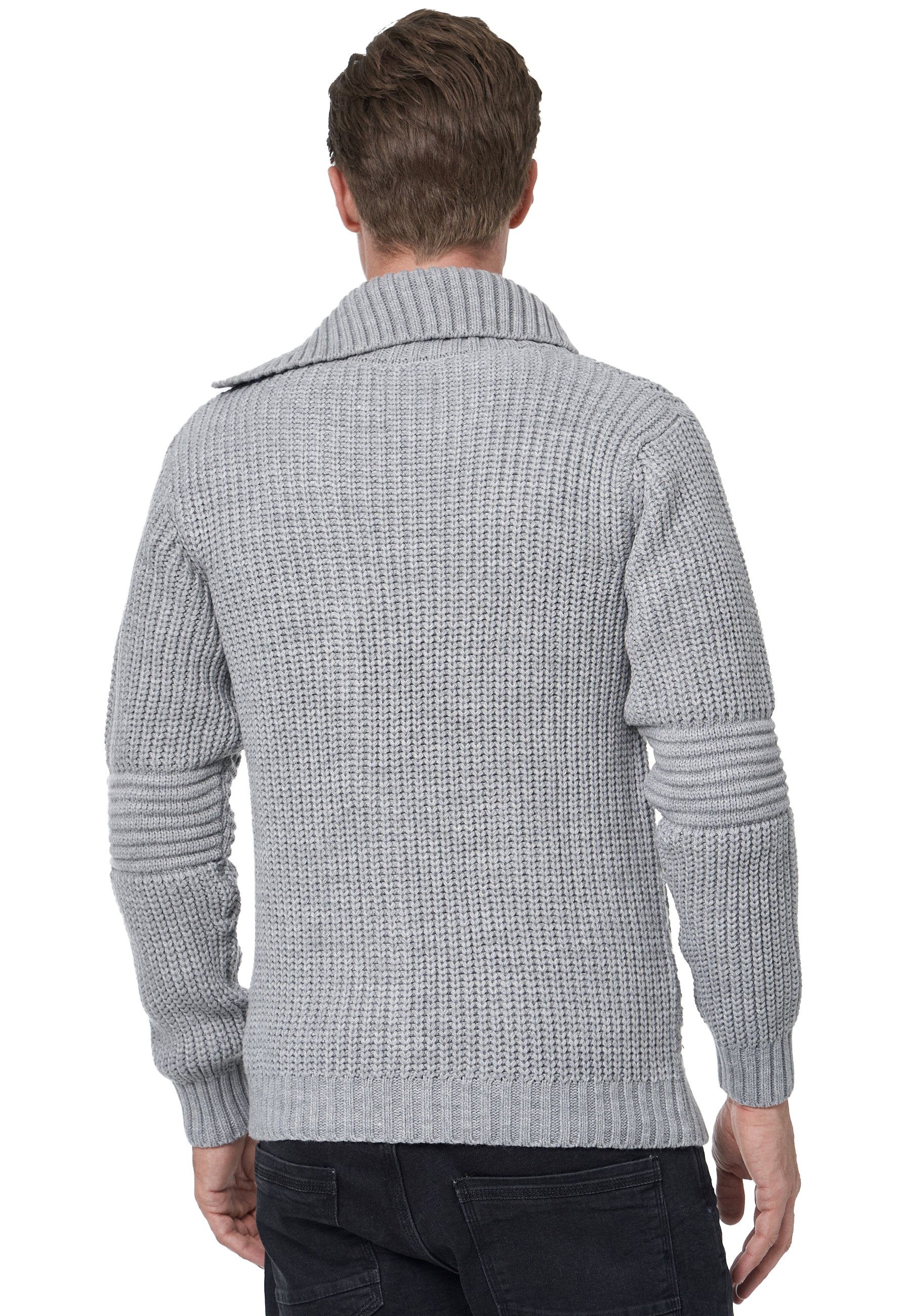 Rusty Neal Strickjacke, mit asymmetrischem Reißverschluss