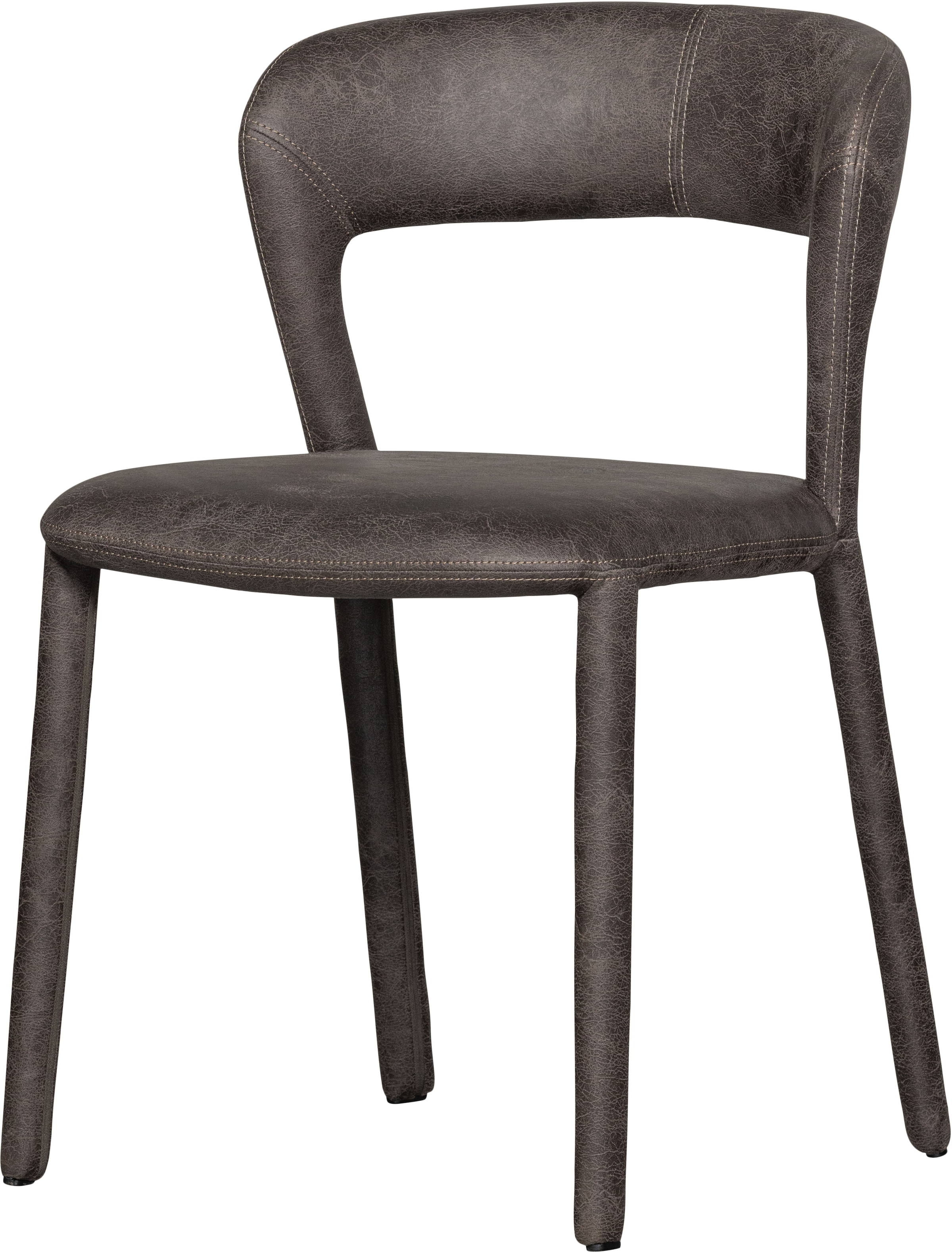 WOOOD Esszimmerstuhl "Noble mit Bezug und vollgepolstertem Gestell B 51 x T 56 x H 76 cm" (Set) 2 Stk.(Set, 2 St)Kunstleder, Tragkraft 120 kg Sehr hohe Verschleißfestigkeit
