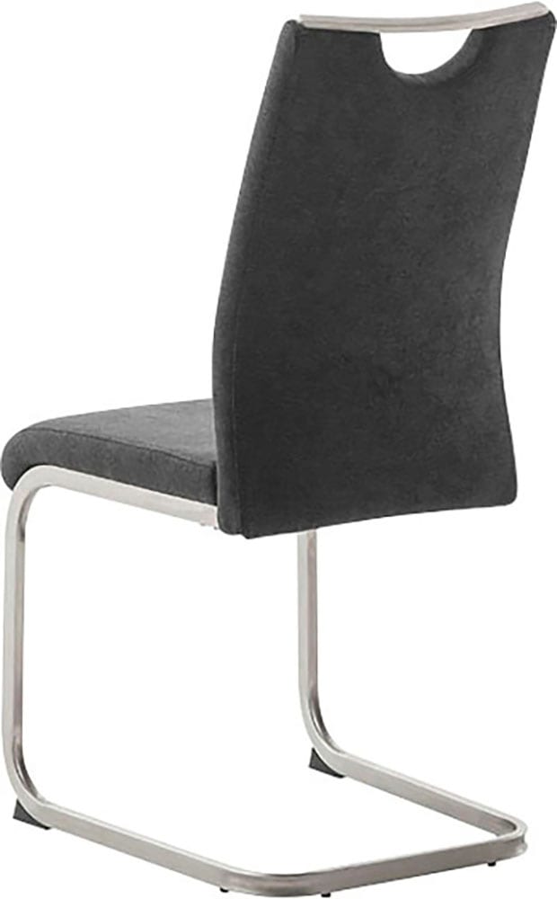 MCA furniture Freischwinger »MCA TERESINA Schwingstuhl mit Griffloch«, Feingewebe, (4er-Set), Schwingstühle mit Griffloch, Komfortsitzhöhe von ca. 48 cm