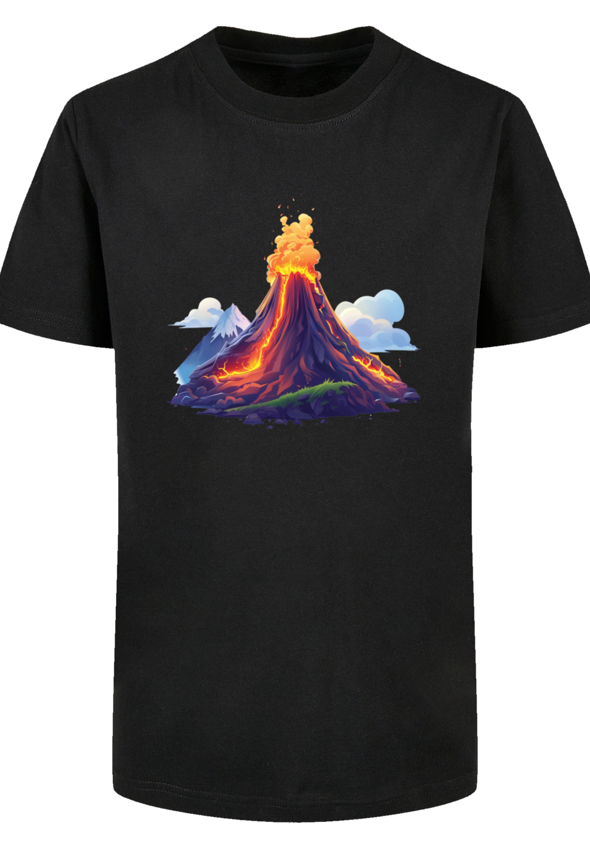 F4NT4STIC T-Shirt »Vulkanausbruch«, Premium Qualität