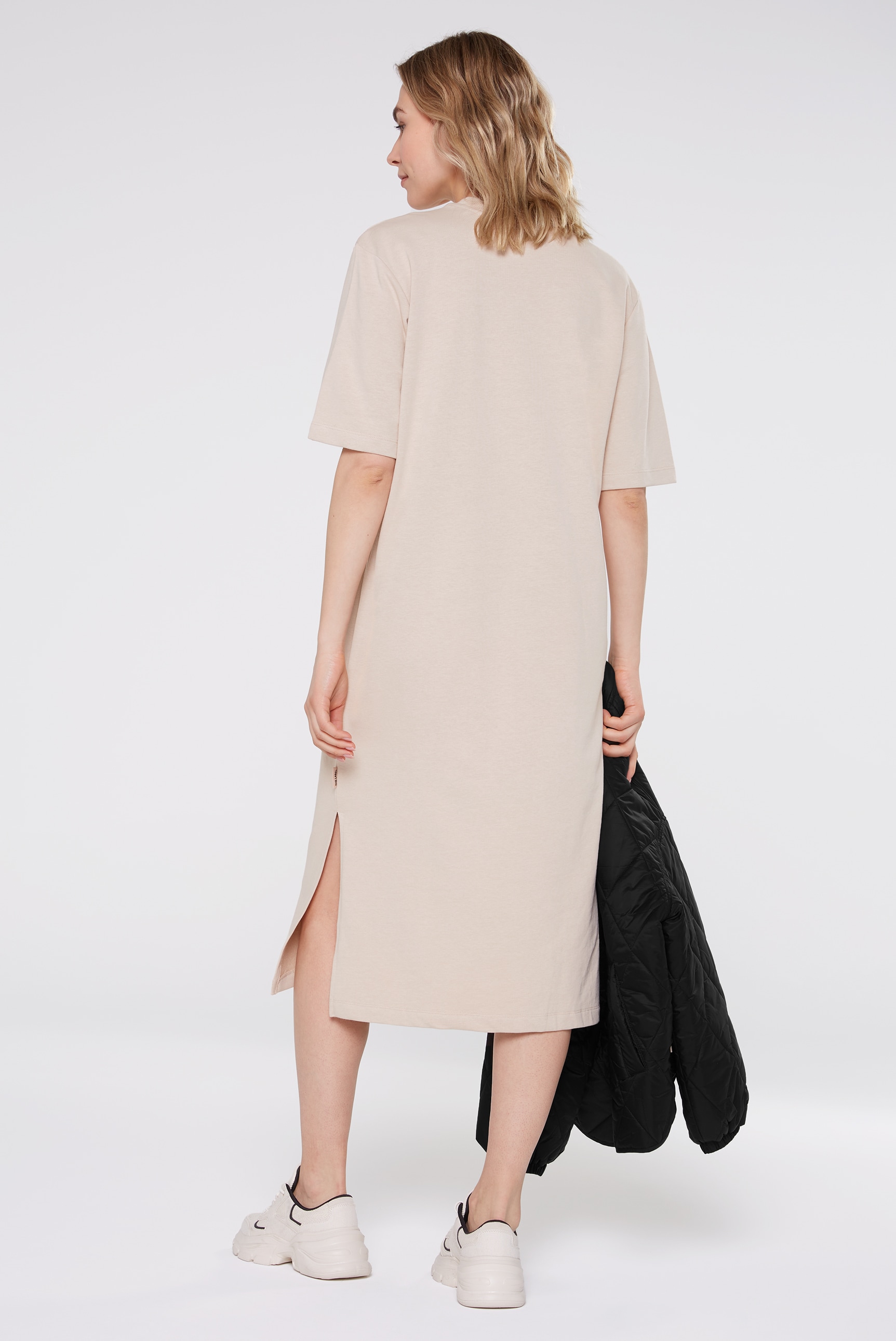 SENSES.THE LABEL Sommerkleid Ohne Taschen mit Baumwolle