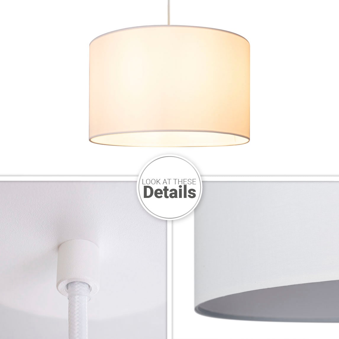 Paco Home Pendelleuchte »HUGO UNI COLOR«, 1 flammig, Leuchtmittel E27 | ohne Leuchtmittel, Deckenlampe LED Wohnzimmer Und Schlafzimmer, Unifarben, Deko E27