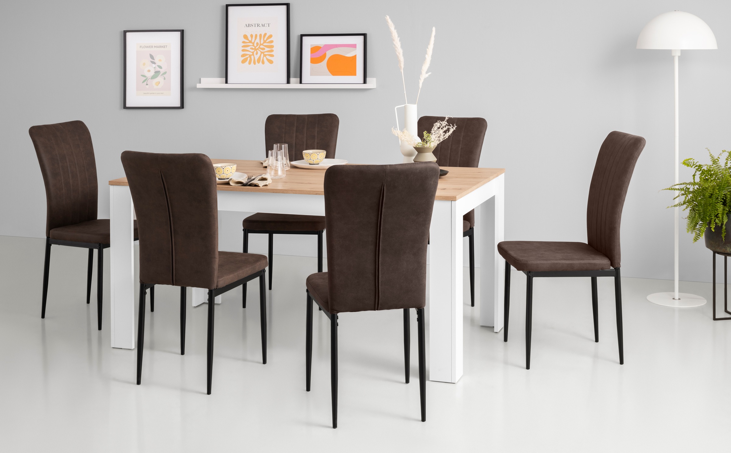 Home affaire 4-Fußstuhl "Bergamo" (Set) 4 Stk.erhältlich in Samt, Vintage-M günstig online kaufen