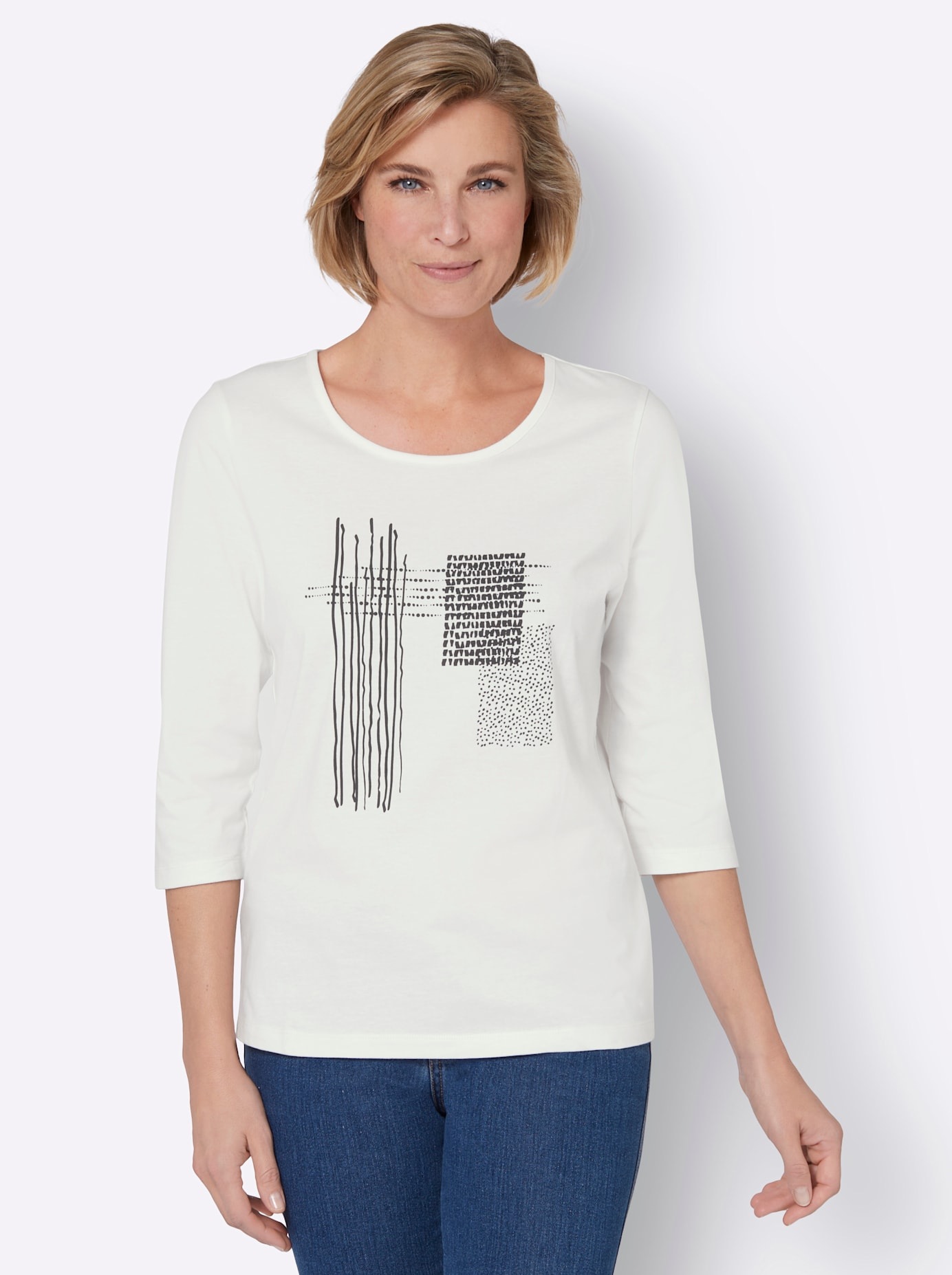 Classic Basics 3/4-Arm-Shirt "3/4-Arm-Shirt" 1 Stk. tlg. günstig online kaufen