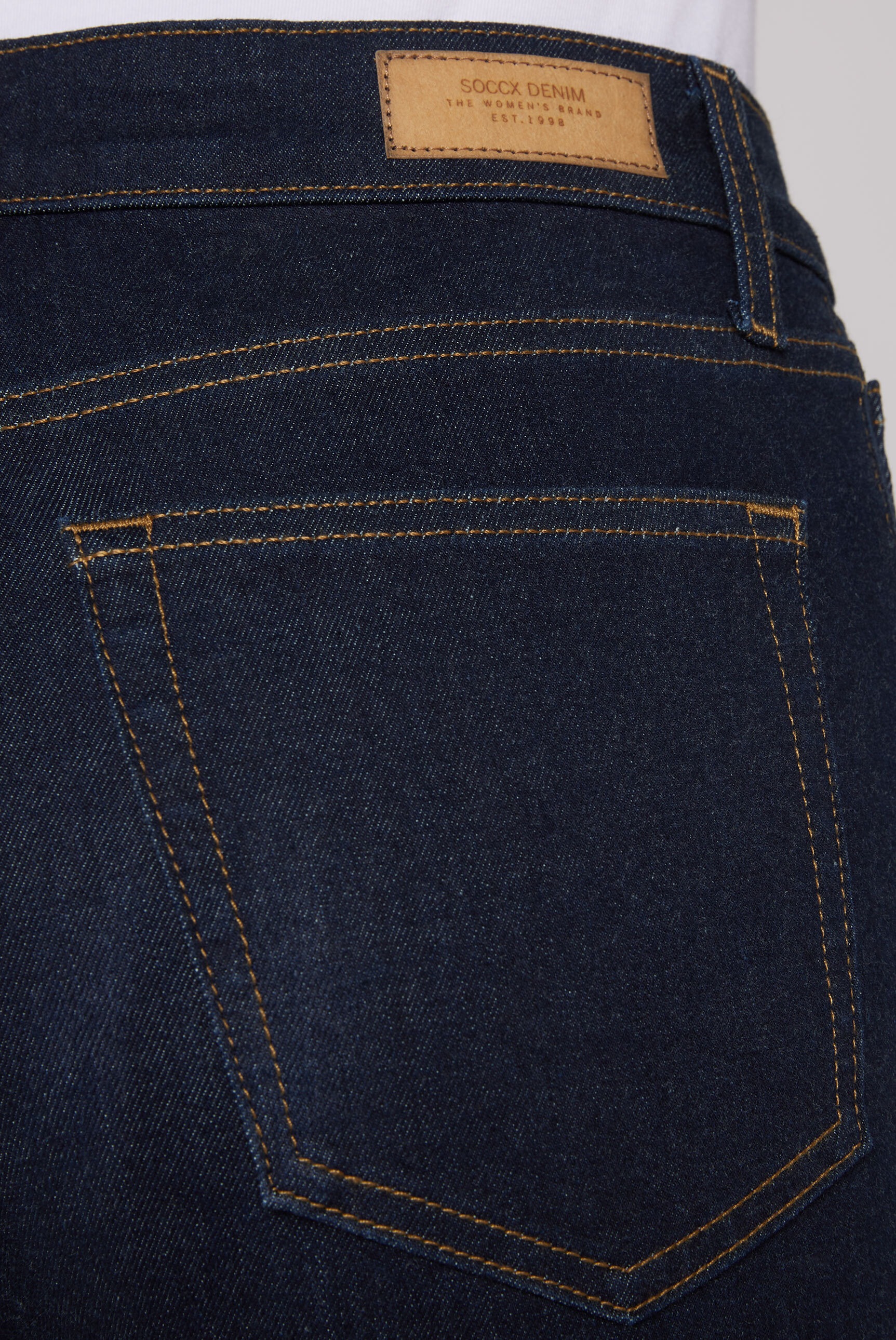 SOCCX Slim-fit-Jeans, mit hoher Leibhöhe